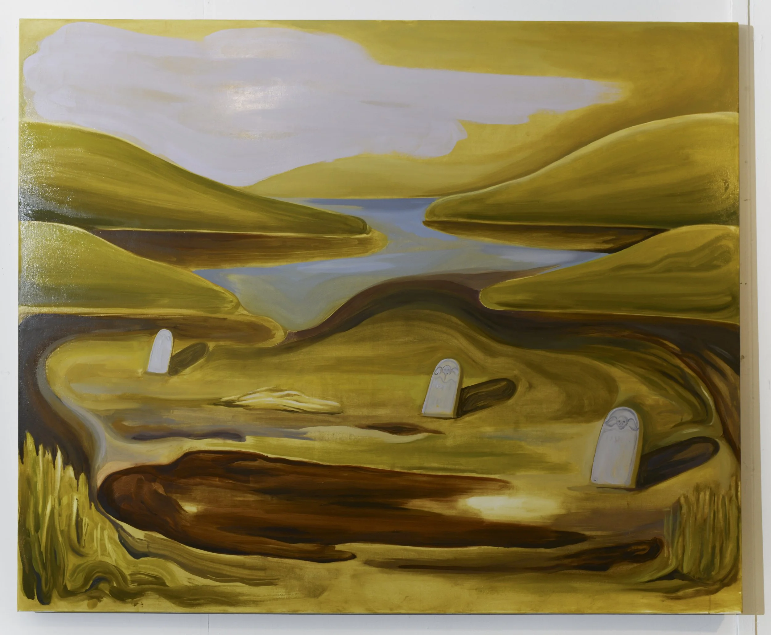 Low Tide. 54" x 62". Oil on Canvas. 2023