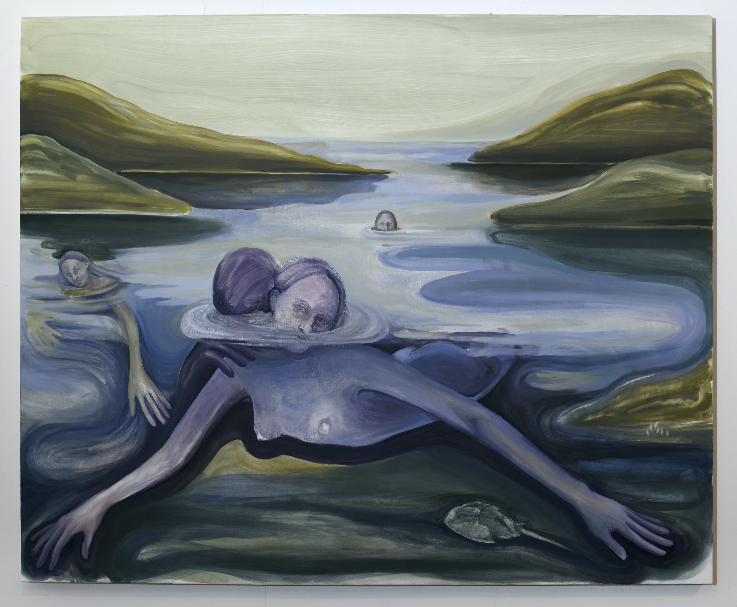 High Tide. 54" x 62". Oil on Canvas 2023