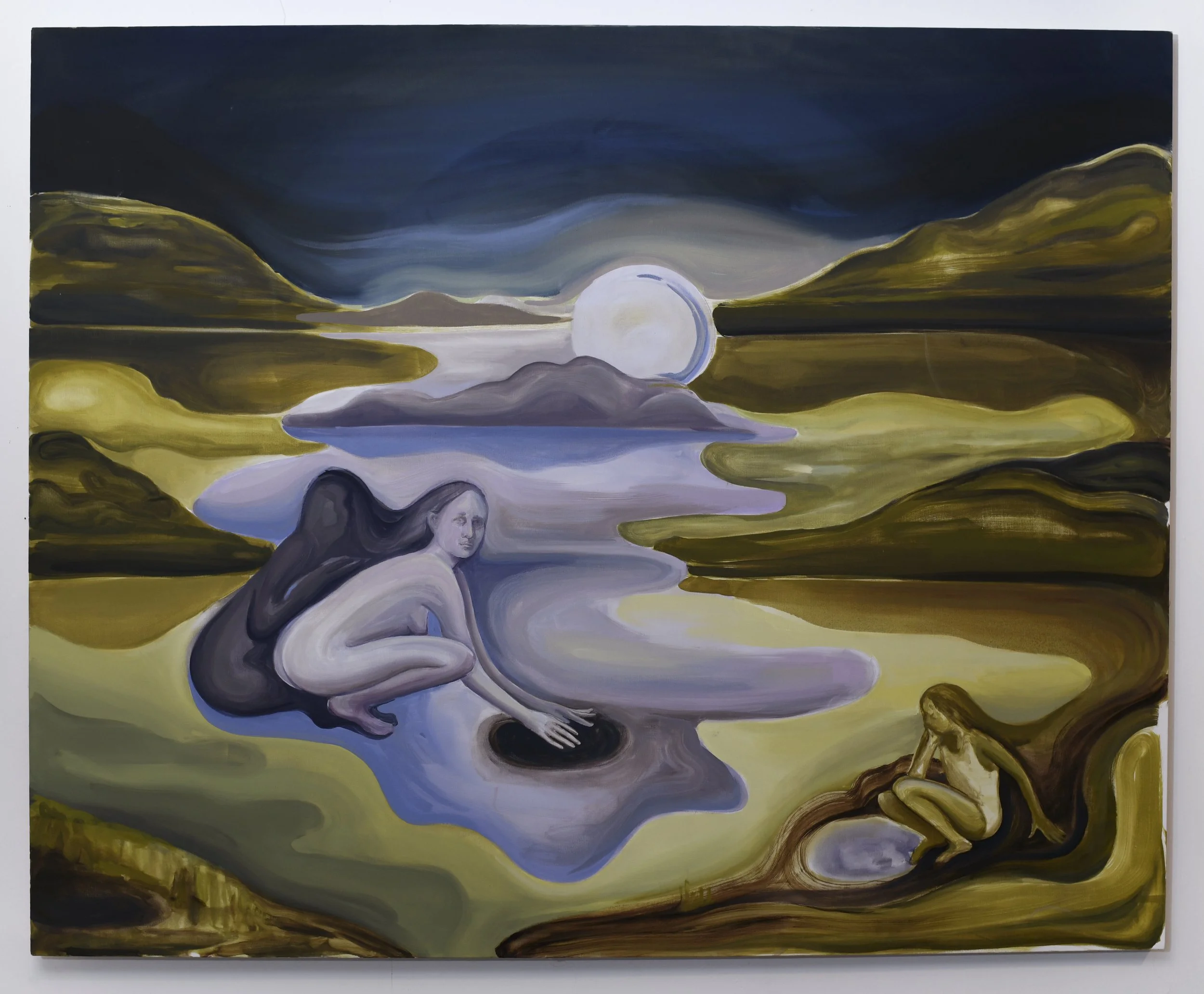 Tide Coming In. 54" x 62". Oil on Canvas. 2023