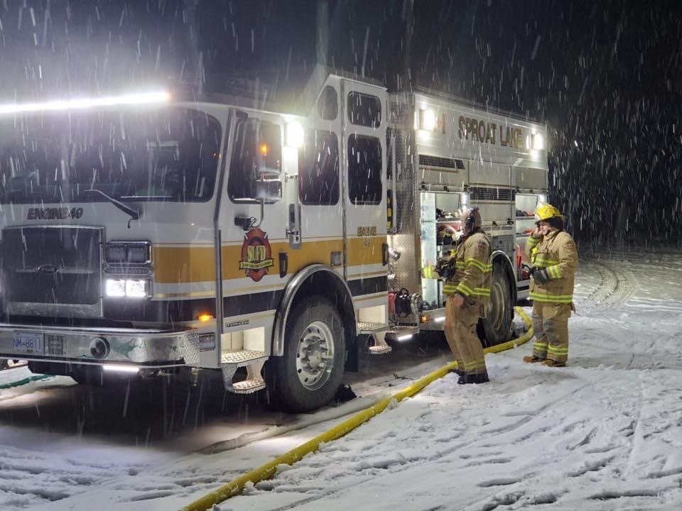 Engine 49 - People say it never snows on Vancouver Island.