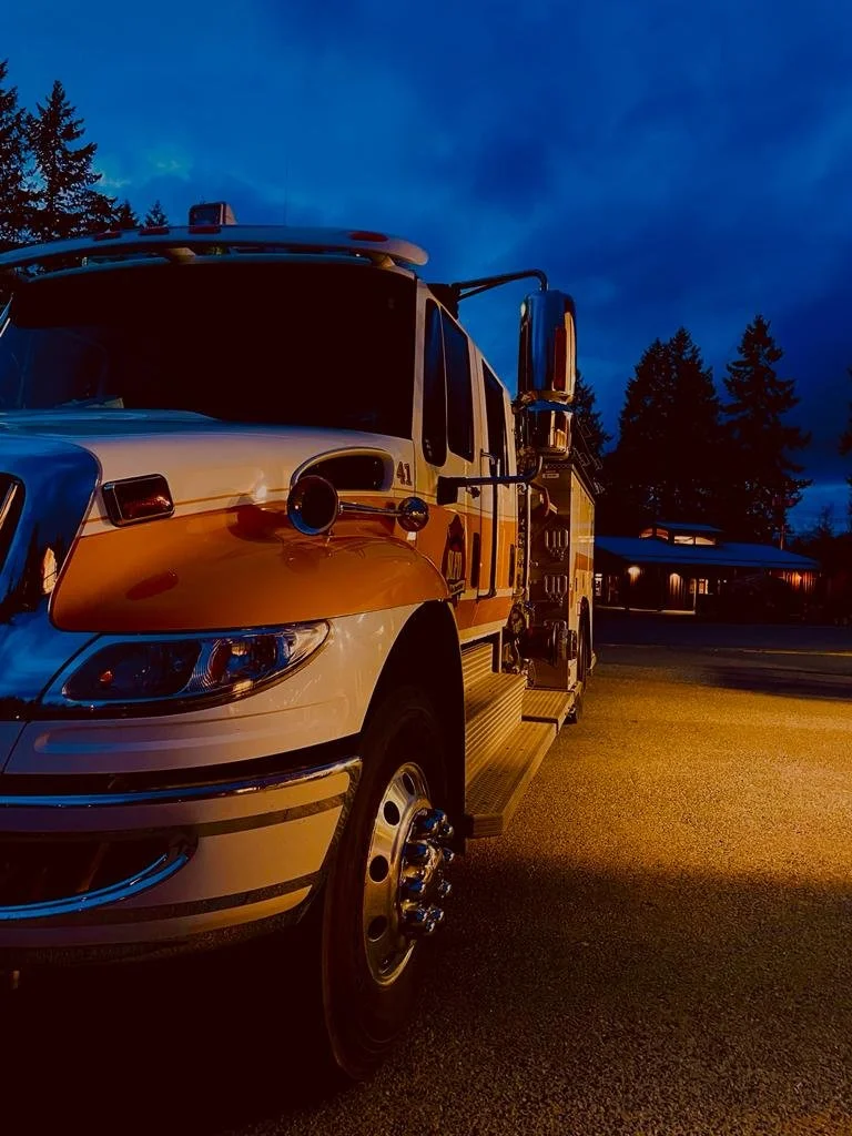 Engine 41 getting fuel.