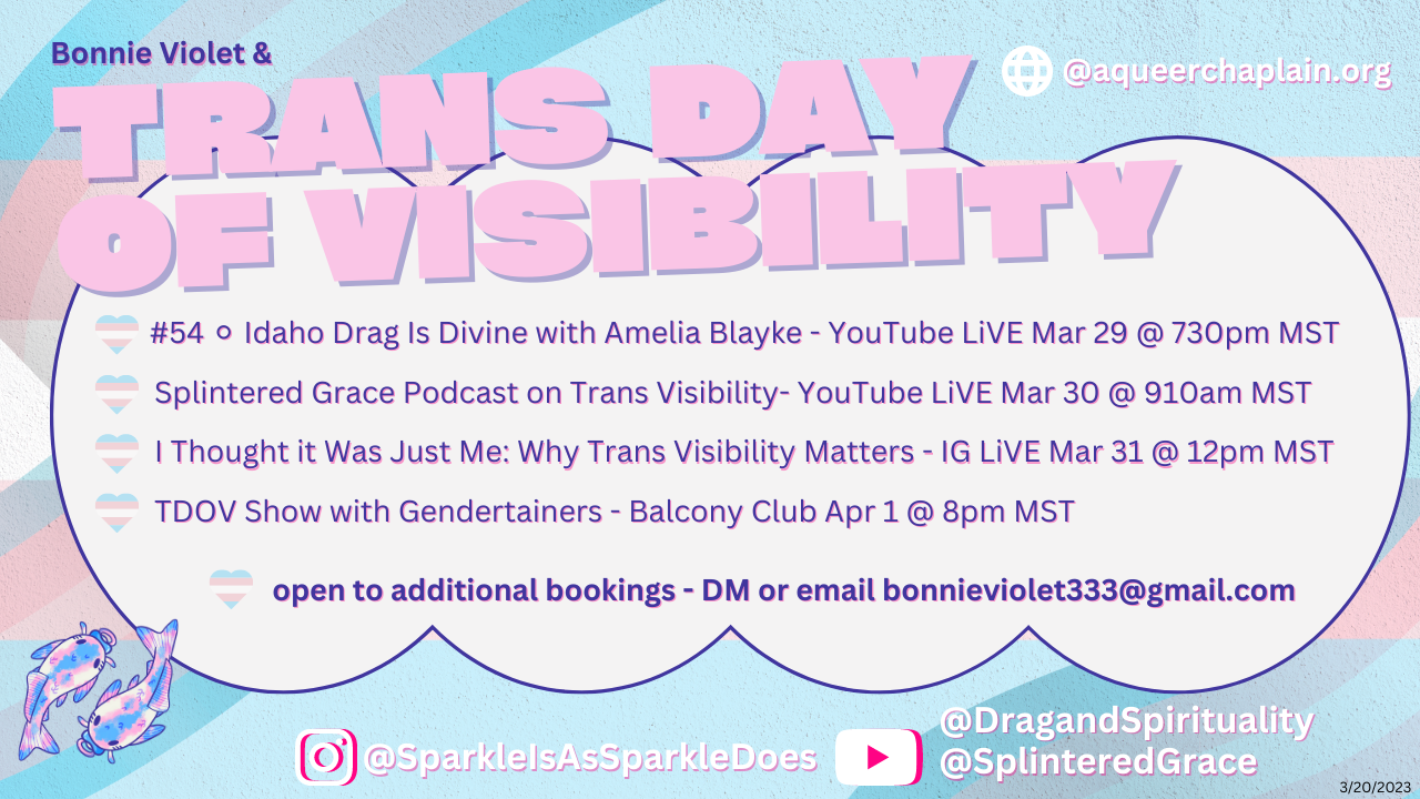 Week of Trans Day Of Visibility Events
