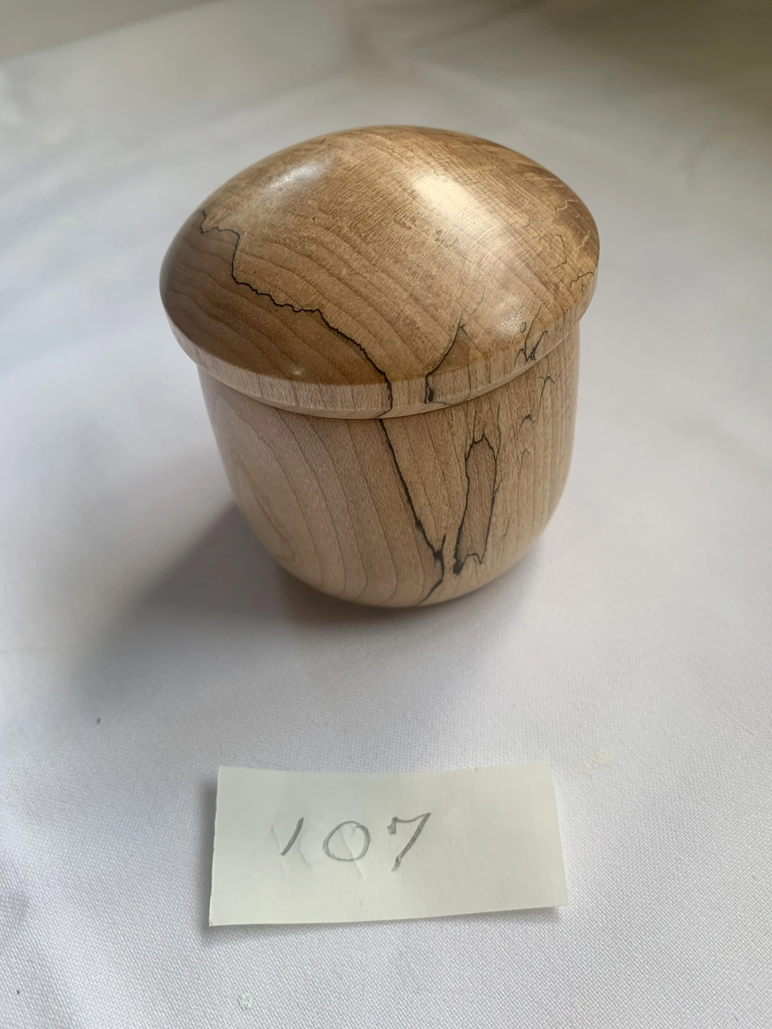 **Sold** $50 Small Box Spalted Maple 3"H x 2 1/2