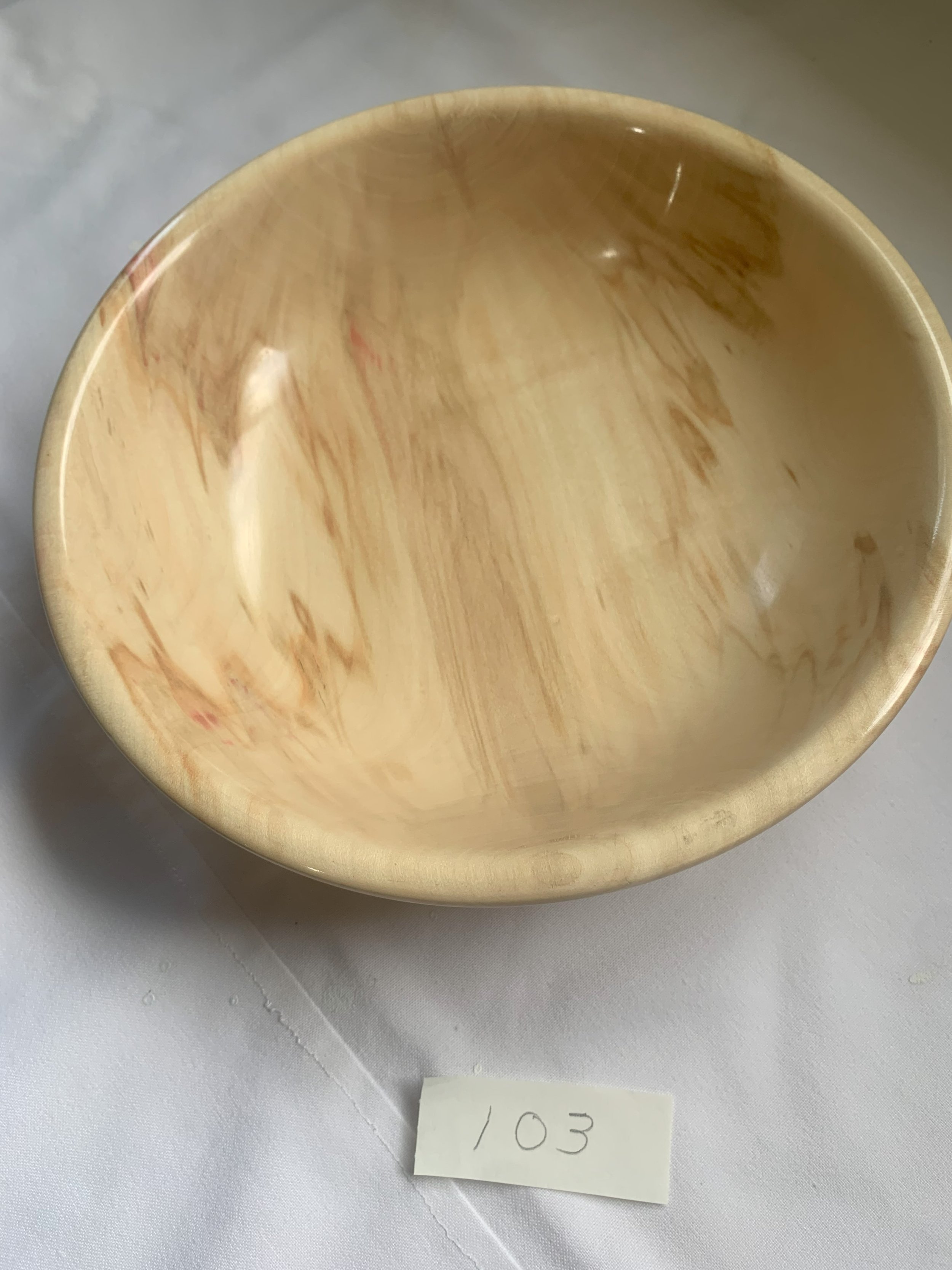 **SOLD** $25.00 Box Elder Bowl 2"H x 8 1/2" Diameter