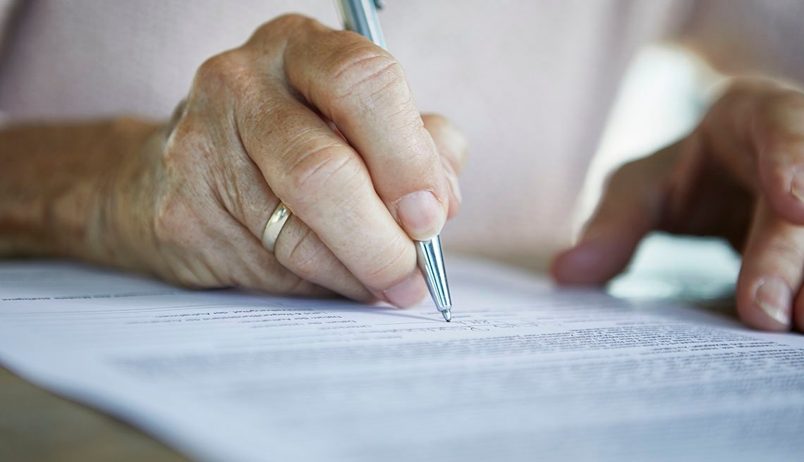 Experienced Lawyer taking notes of an AGM