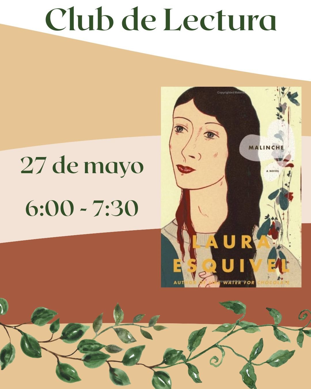 ¡Estás Invitado!
La biblioteca de la ciudad de Downey te invita a ser parte de nuestra discusión de el Club De Lectura en Español. Este programa es para lectores de 18 años en adelante y personas que hablen y lean en