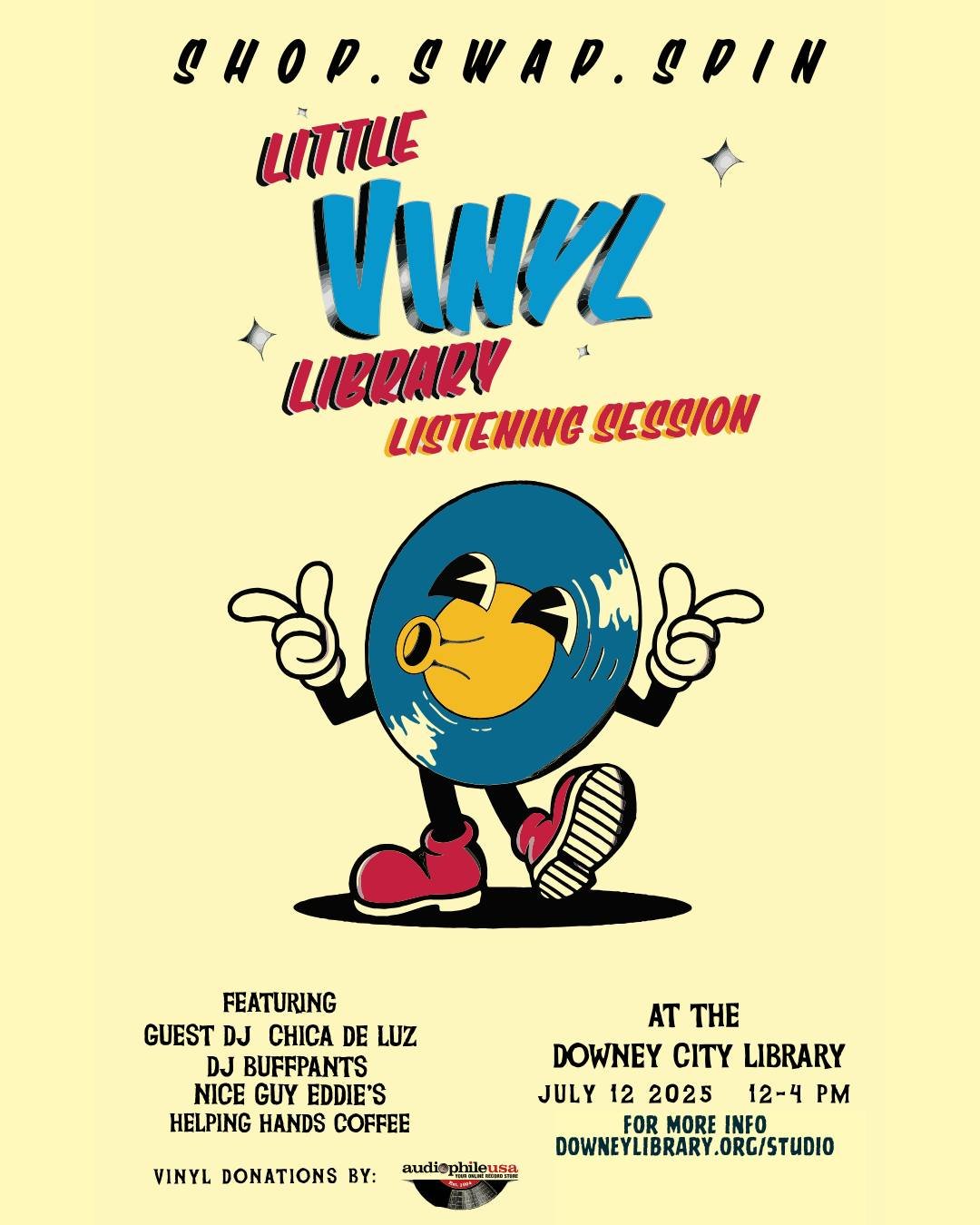 Exciting news! We’re thrilled to welcome two amazing additions to our next Little Vinyl Library Listening Session:
🎧 Chicka De Luz, the Goth Betty Boop herself, will be spinning vinyl from the Little Vinyl Library collection and offering her