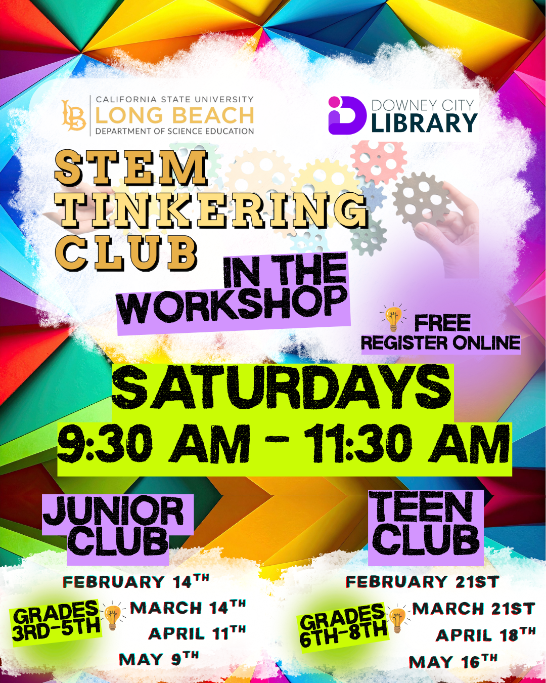 CSULB STEM Tinkering Club (3rd-5th Grade) 