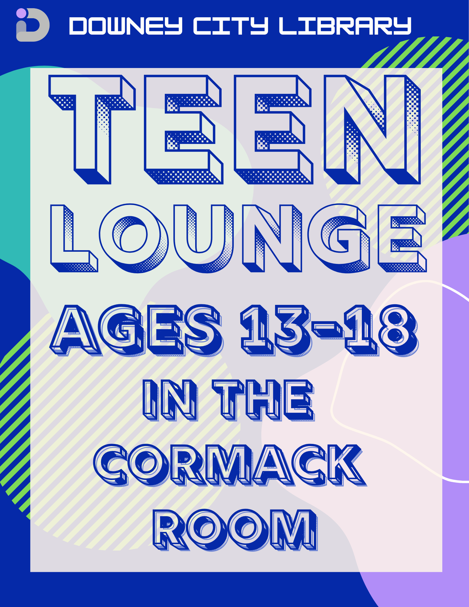 Teen Lounge in the Cormack room 