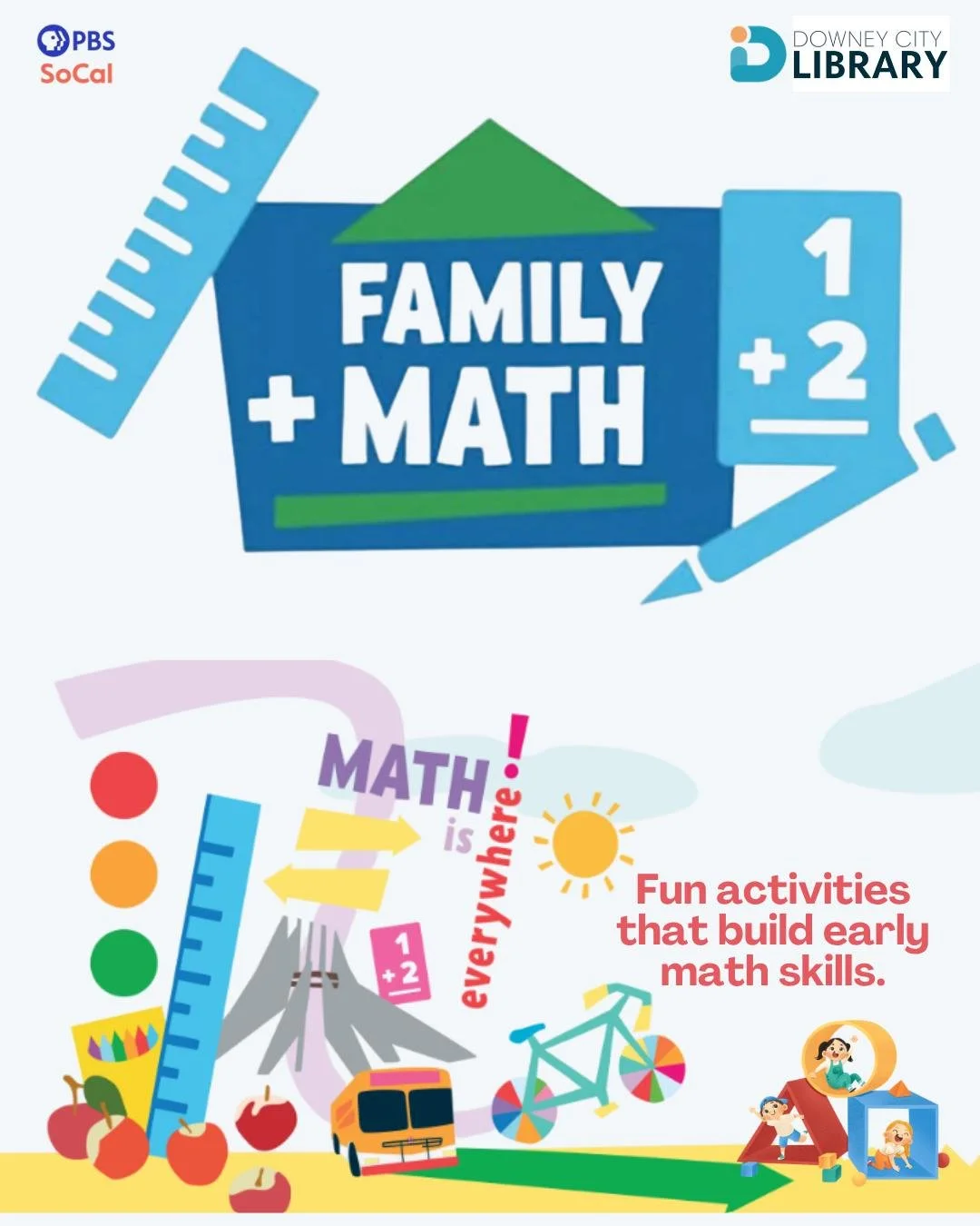 Family Math Night 🧮✨

Discover the joy of numbers with the whole family through hands-on activities 🧩, interactive games 🎲, and playful learning 🎉. A fun-filled session designed to help parents and children explore math together in everyday life!