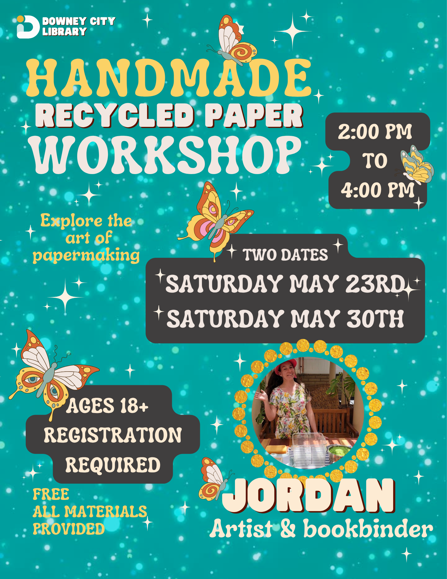 Workshop: Handmade recycled paper with facilitor Jordan
