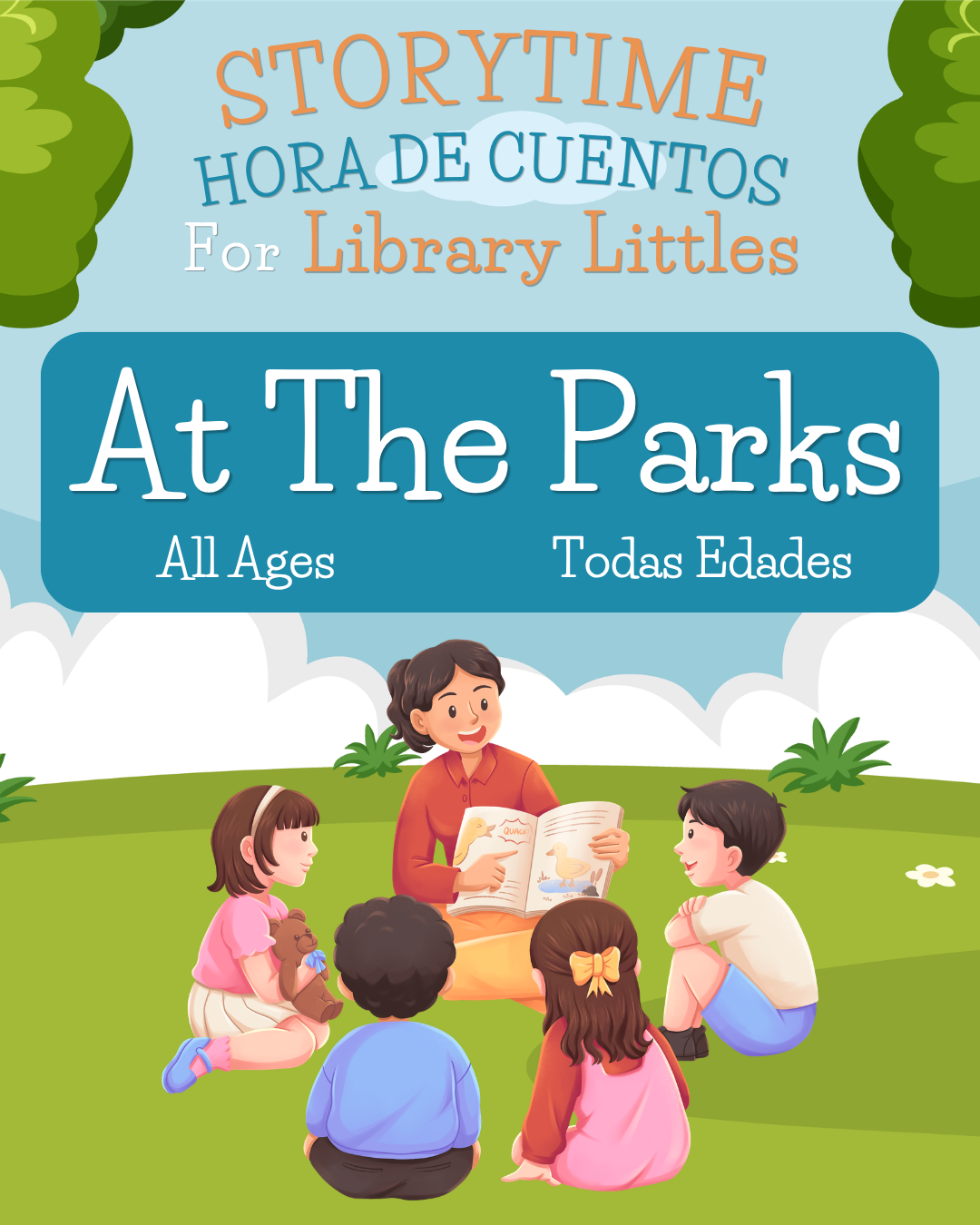 Hora de Cuentos for Library Littles at Dennis the Menace Park