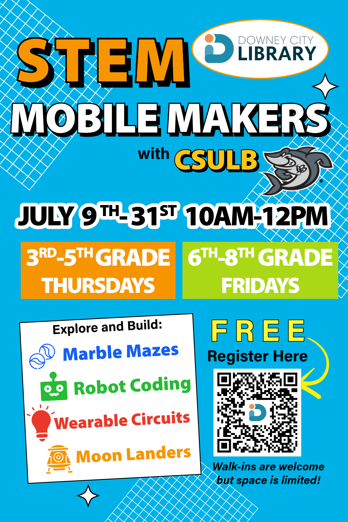 STEM Mobile Makers-Summer Session (6th-8th Grade) 