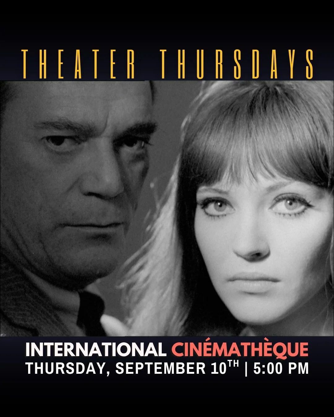 What happens when logic leaves no room for love? What happens when logic leaves no room for love?

As part of Theater Thursdays: International Cin&eacute;math&egrave;que, join us for a free screening of Jean-Luc Godard&rsquo;s Alphaville, a strange, 