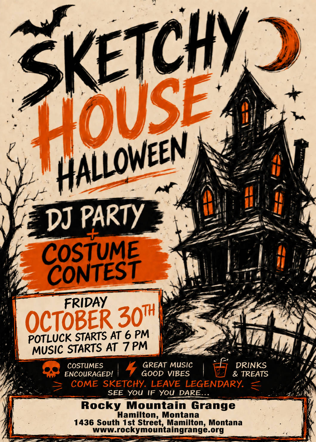 Sketchy House DJ Halloween Party