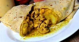 curry potatoes and meat wrapped in a delicious dough