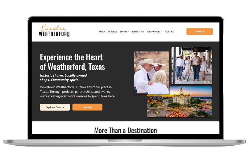 FOR PORTFOLIO MAIN_Laptop Mockup_Downtown Weatherford Inc.png