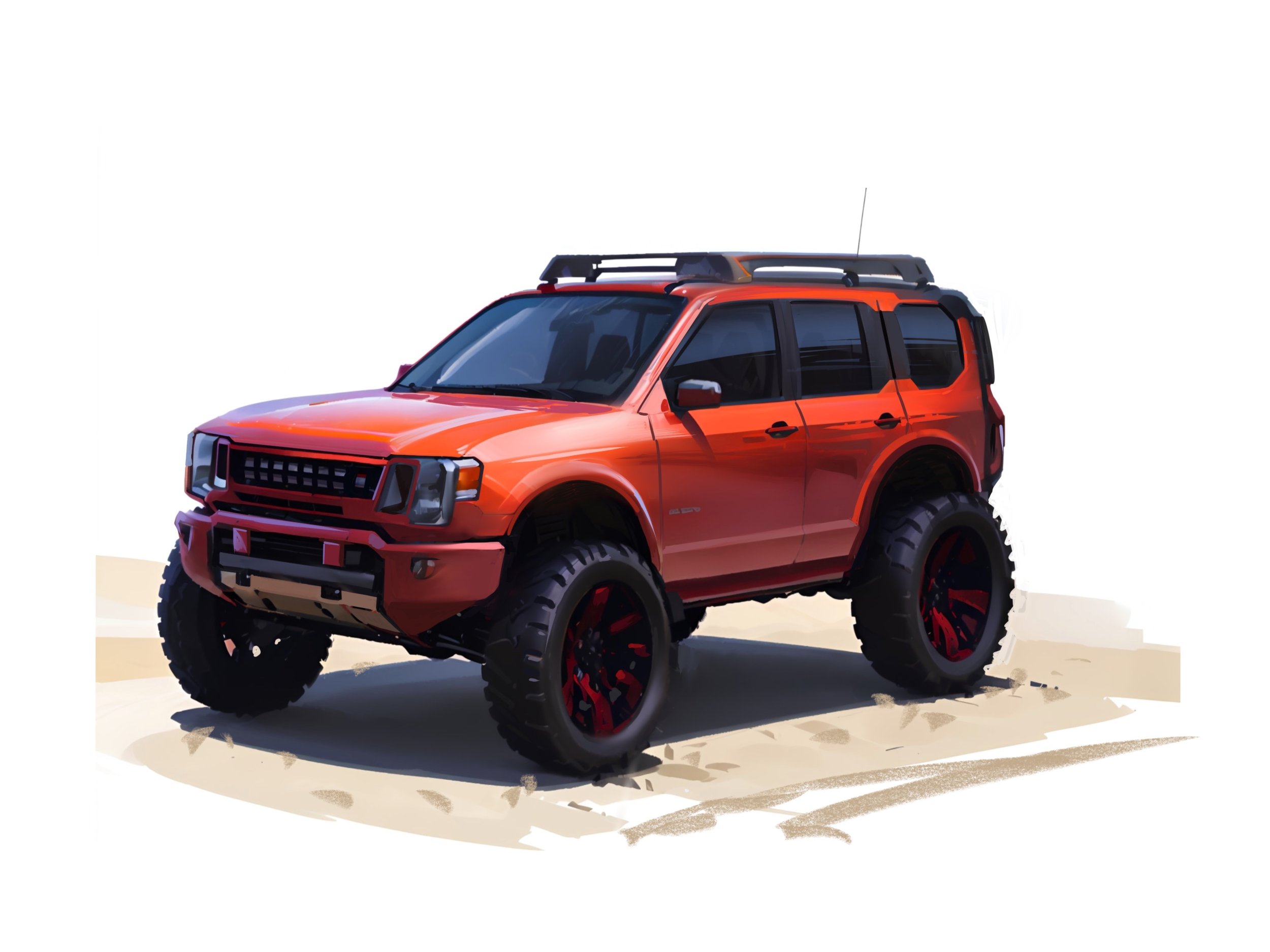 SUV Concept / AI assisted digital vehicle rendering