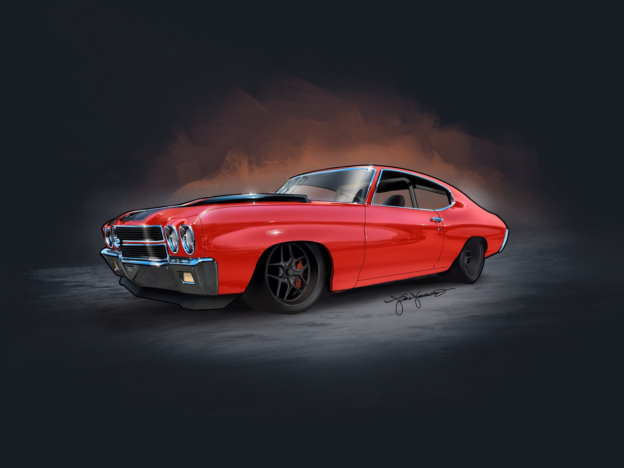 RynoBuilt Chevelle / digital vehicle rendering
