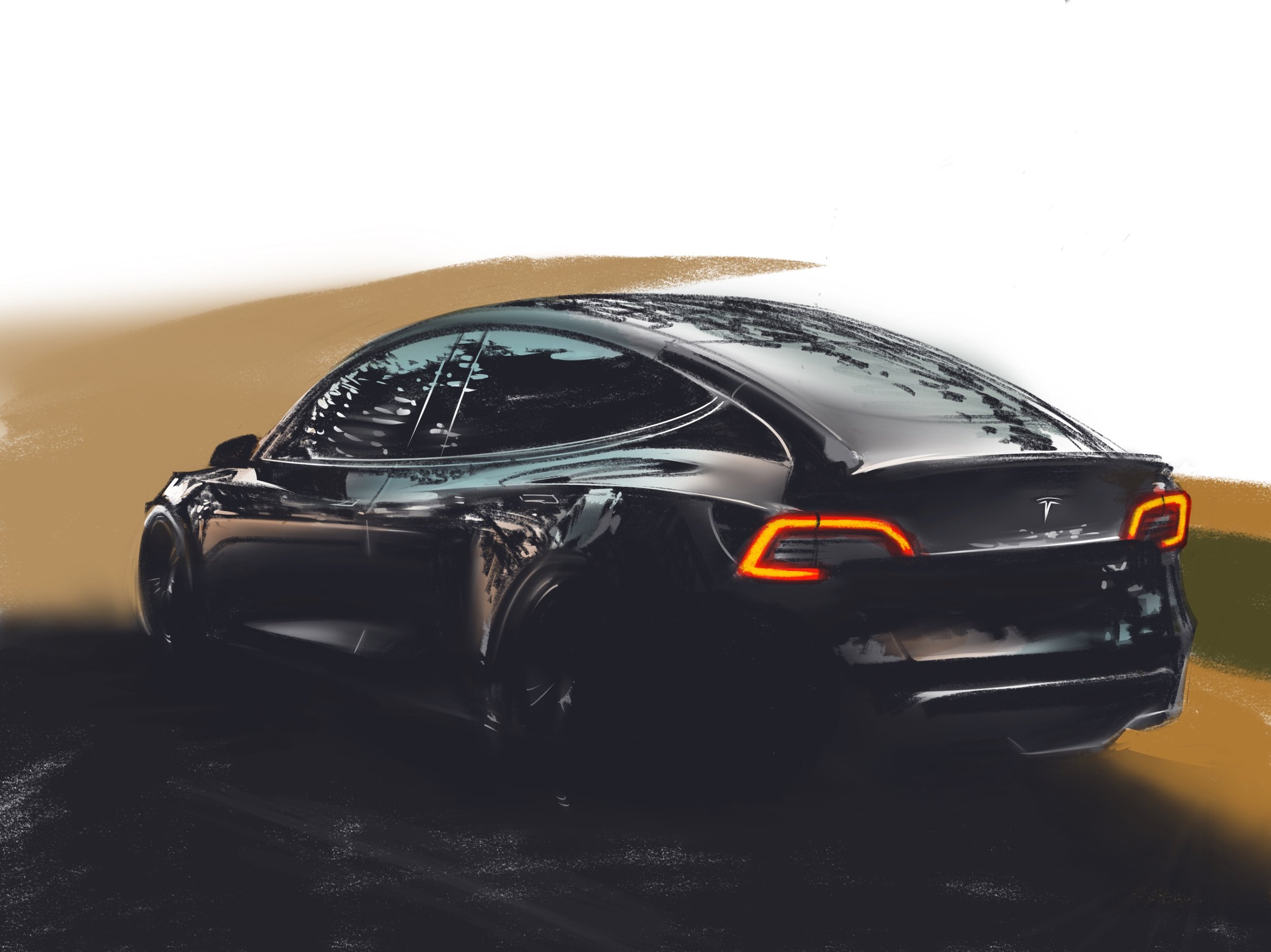 Model Y / digital vehicle rendering