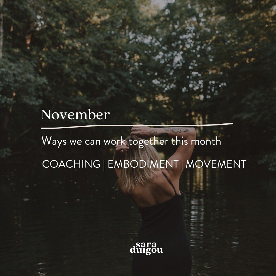 Hey wonderful humans, I&rsquo;m a little late with this post for November but I wanted to invite you into the different ways we can work together in the coming month ❤️

As we gently walk into the darker days , how would you like the coming months to