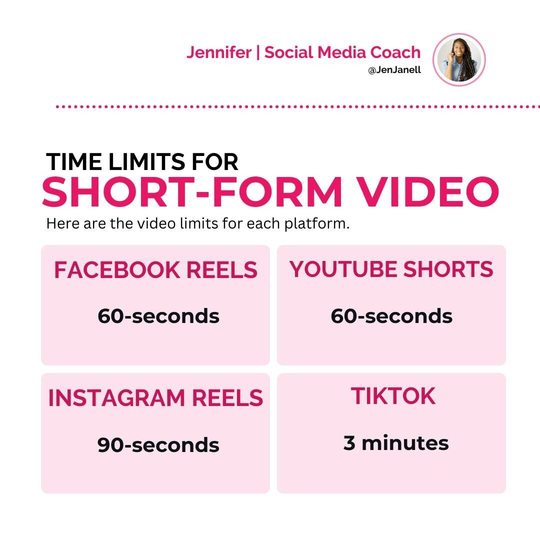 Have you ever watched a reel and it cut off just as it was getting to the good part? Yeah... me too and you know what? I hate that! So, in the spirit of helping, I decided to share the video time limits for each platform. 

Not only will this guide h