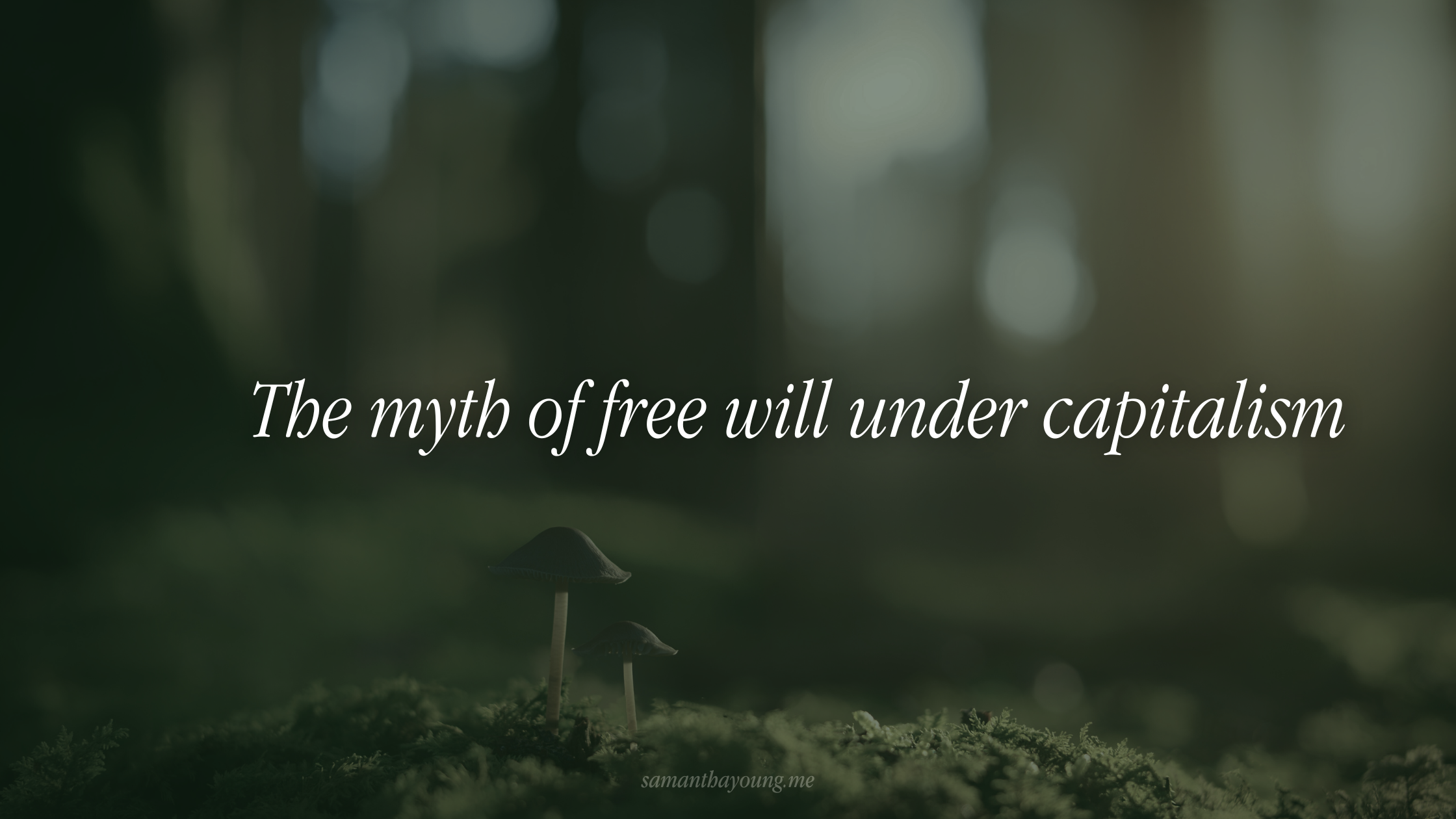 Free will under capitalism?