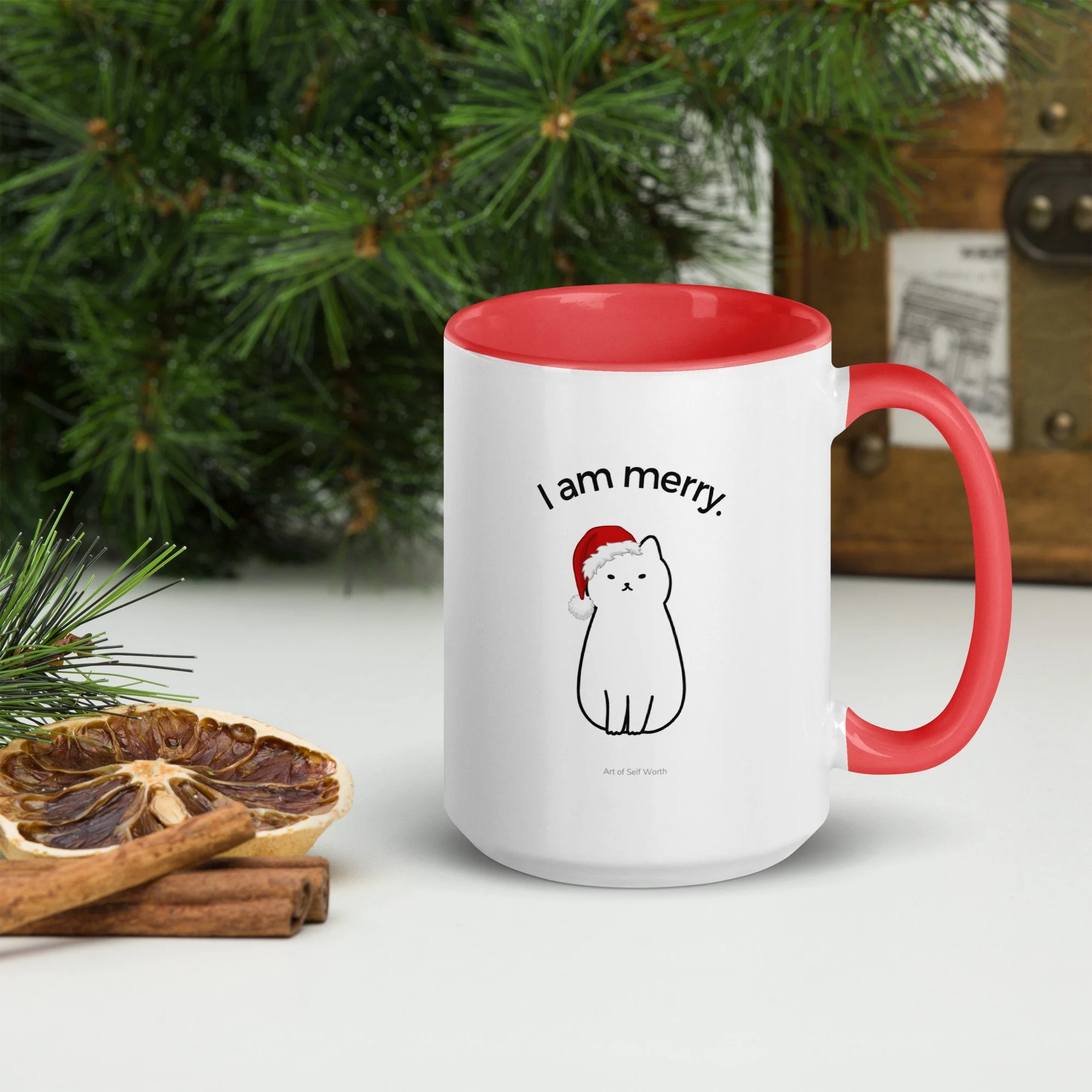 Merry Cat Affirmation Mug