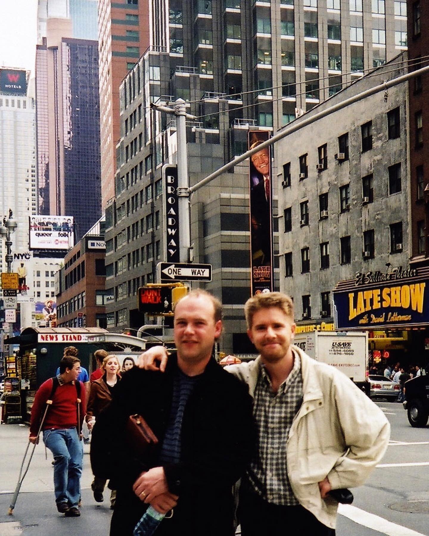 Coming up on 20 years ago; @briandoerksen and I in New York sitting in on the &ldquo;You Shine&rdquo; mastering session with @vladomellermastering