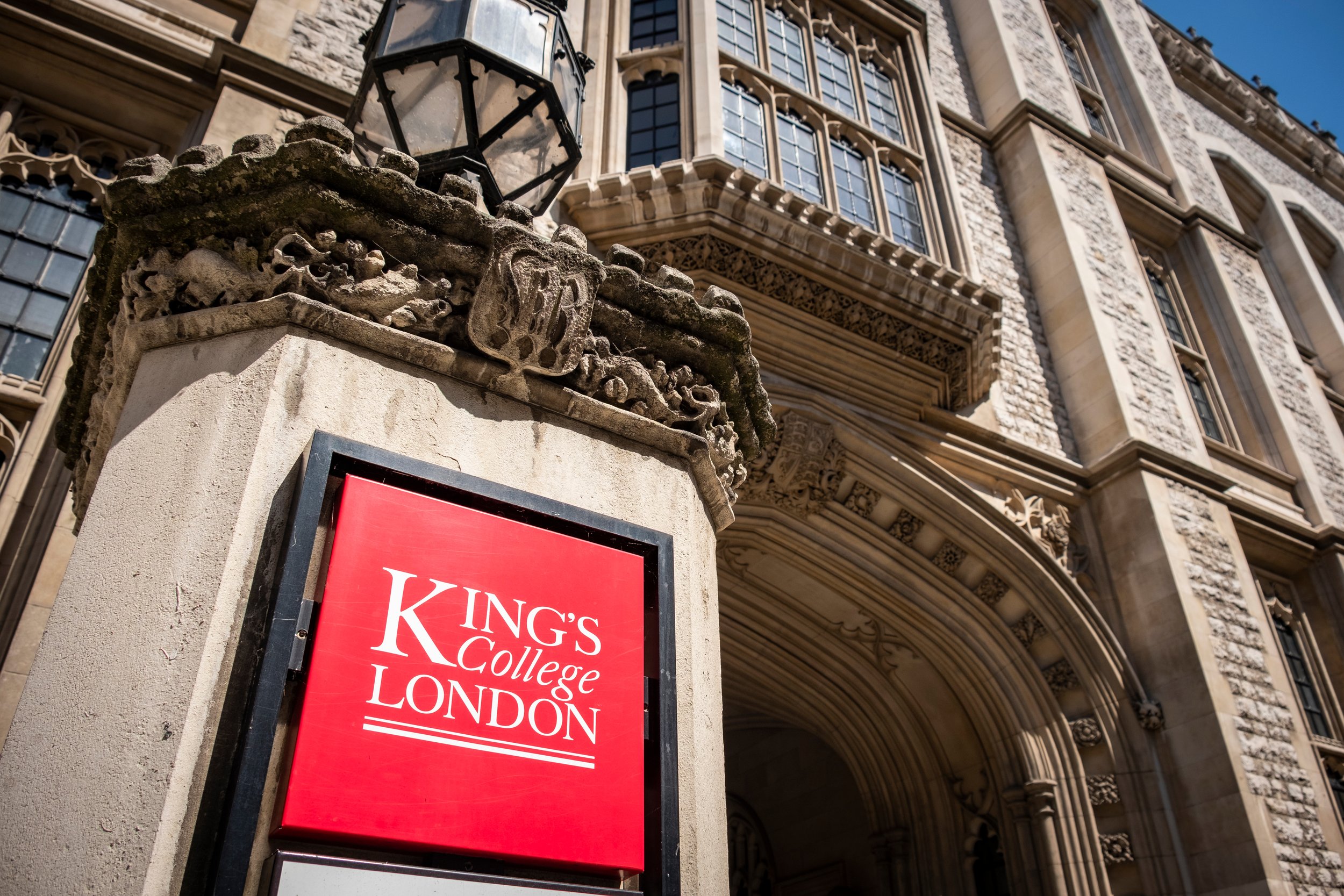 The front of Kings college London main building