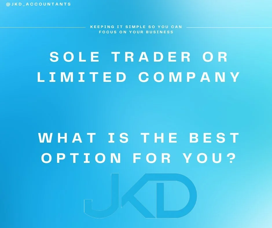 What is the best option for you and your business?🤔
When setting up your business it is an incredibly exciting time!
However, there are lots of decisions that need to be considered, such as:
Should you register as a Sole Trader or Limited Company