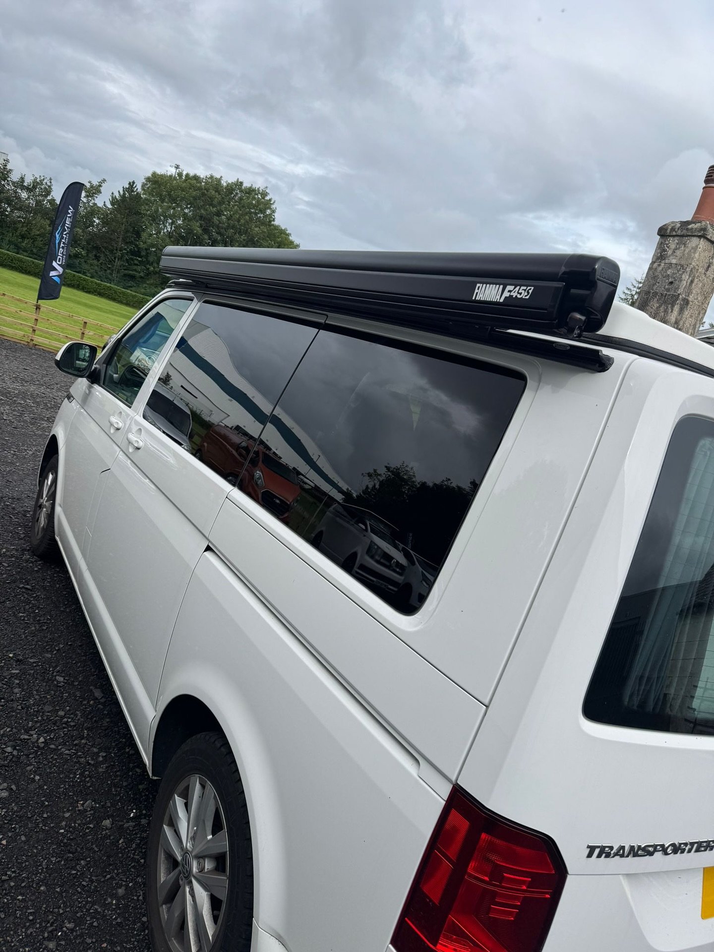 Freshly fitted Fiamma F45s awning on this VW Transporter 🚐

Perfect shade and shelter wherever the road takes you! 🌍☀️ 

#CustomCamper #ConversionSpecialists
#CamperConversionExperts #VanLifeBuilds
#CamperVanConversion #CraftedWithCare
#AdventureEn
