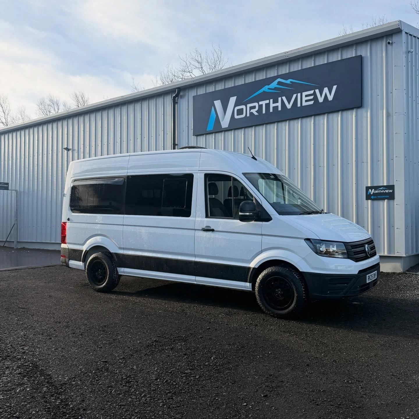 New VW Crafter in the workshop and ready for adventure 🚐✨

Here&rsquo;s what we installed on this build:
&bull; Front Left Fixed Privacy Window
&bull; Front Right Opening Privacy Window + Flyscreen
&bull; C-Shape Privacy Barn Door Windows
&bull; Max