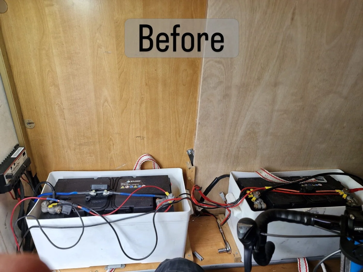 ⚠️ BEFORE &amp; AFTER &ndash; Motorhome Electrical Rectification 

This customer came to us while working in Scotland and relying on his motorhome as a true home from home. Unfortunately, after another installation elsewhere, the electrical setup was