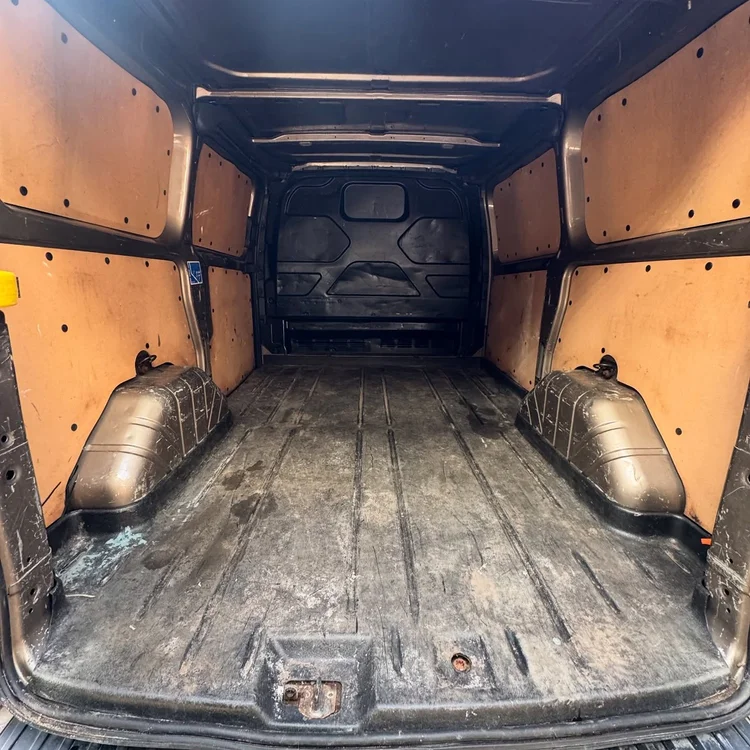 Van interior before lining