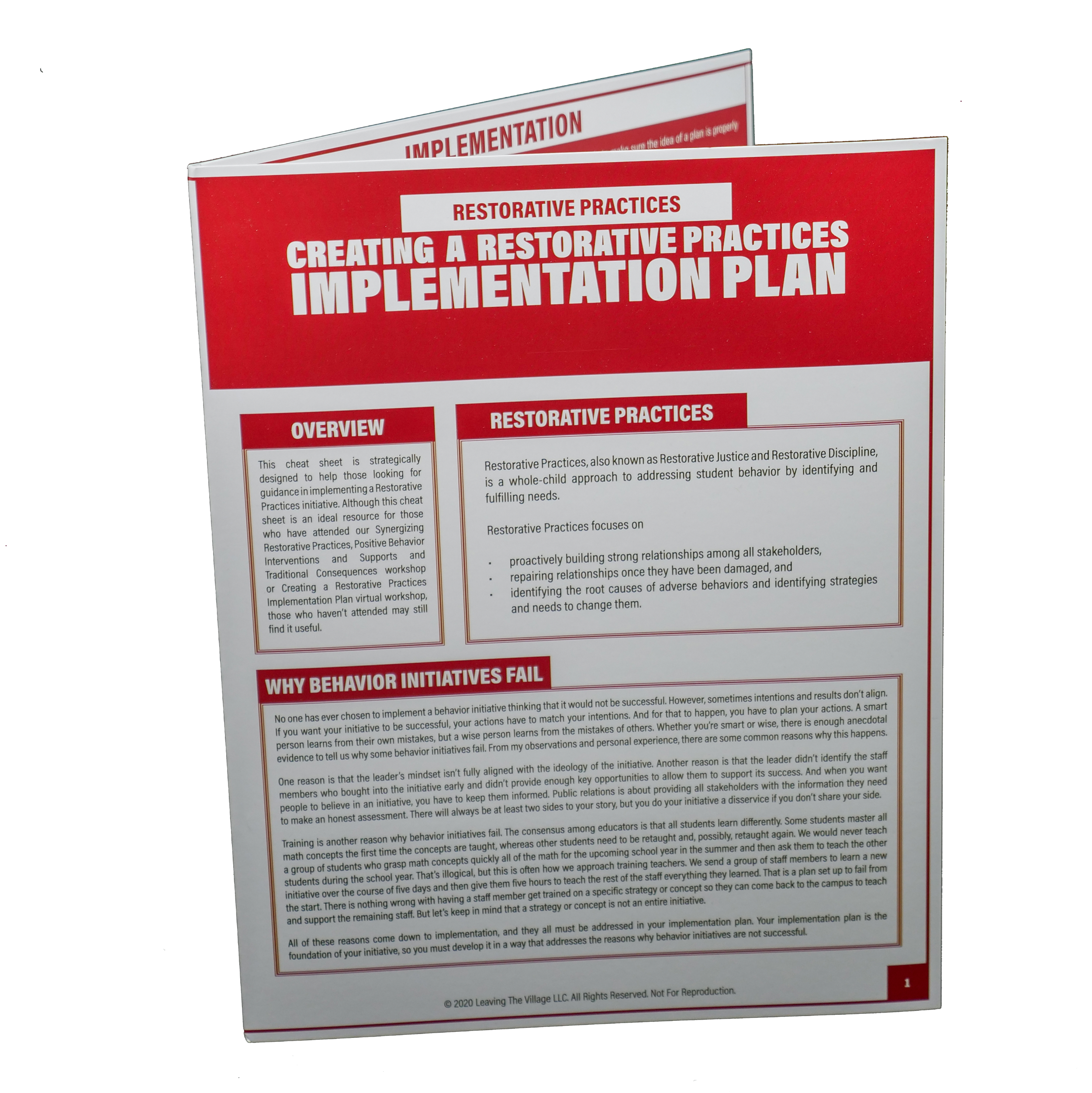 Creating a RP Implementation Plan Cheat Sheet