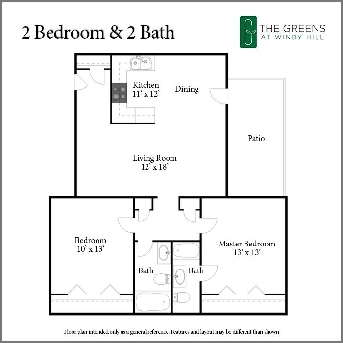 Greens at Windy Hill Floorplans — The Palms at Ashley Oaks