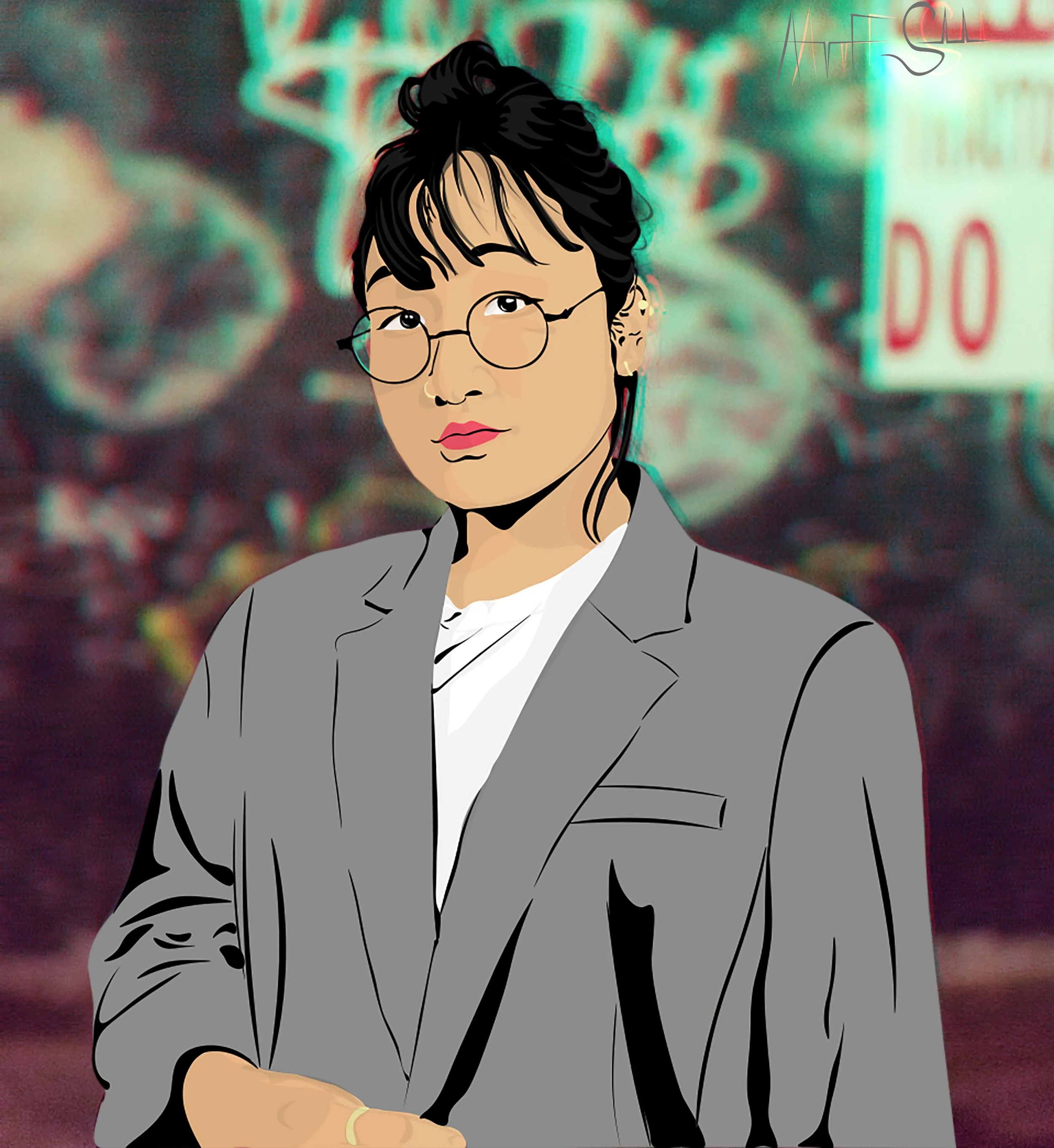 Yaeji with Street Background
