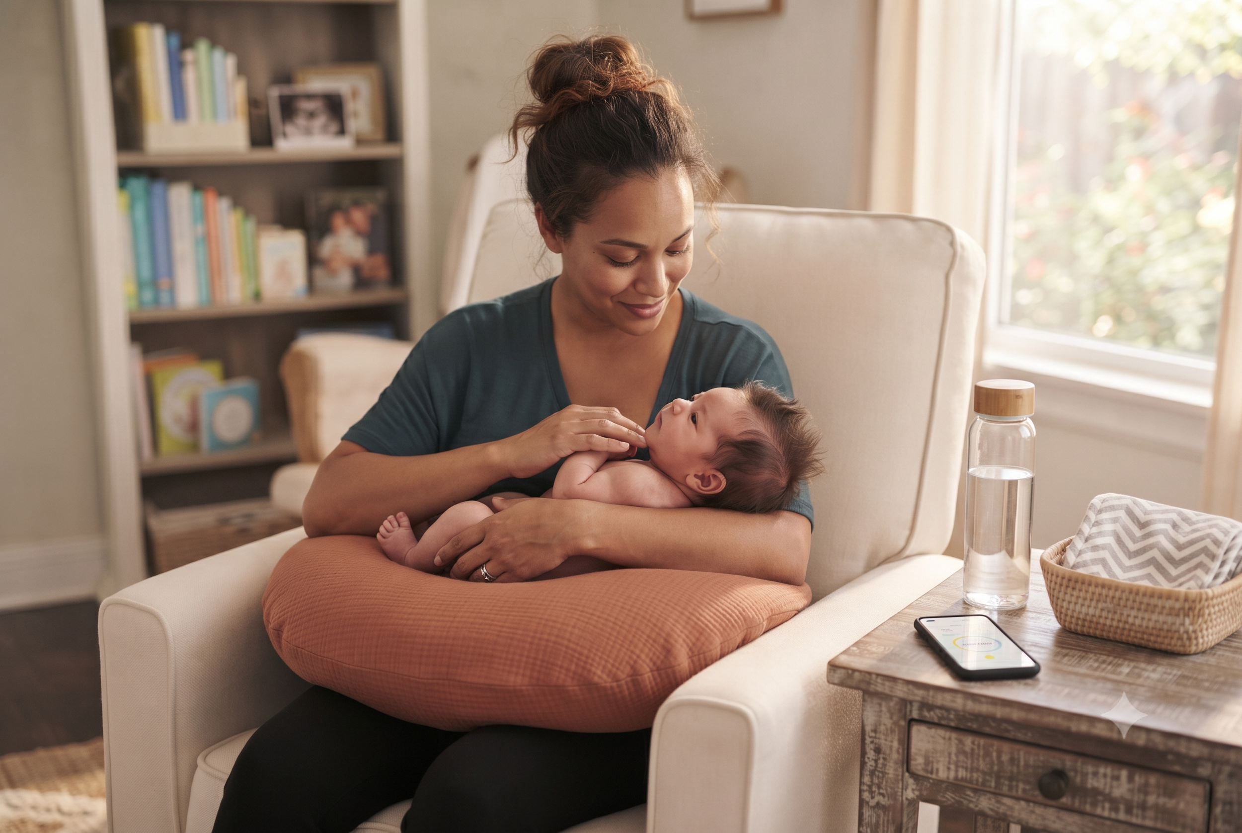 baby feeding from a bottle
