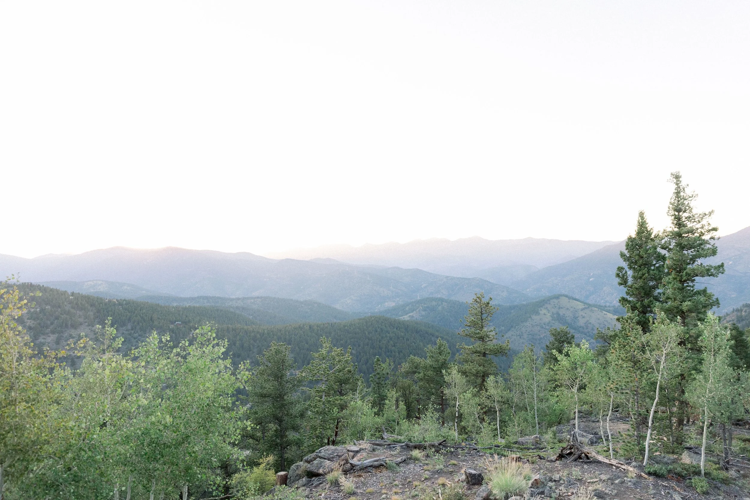 Perfect wedding day mountain views.