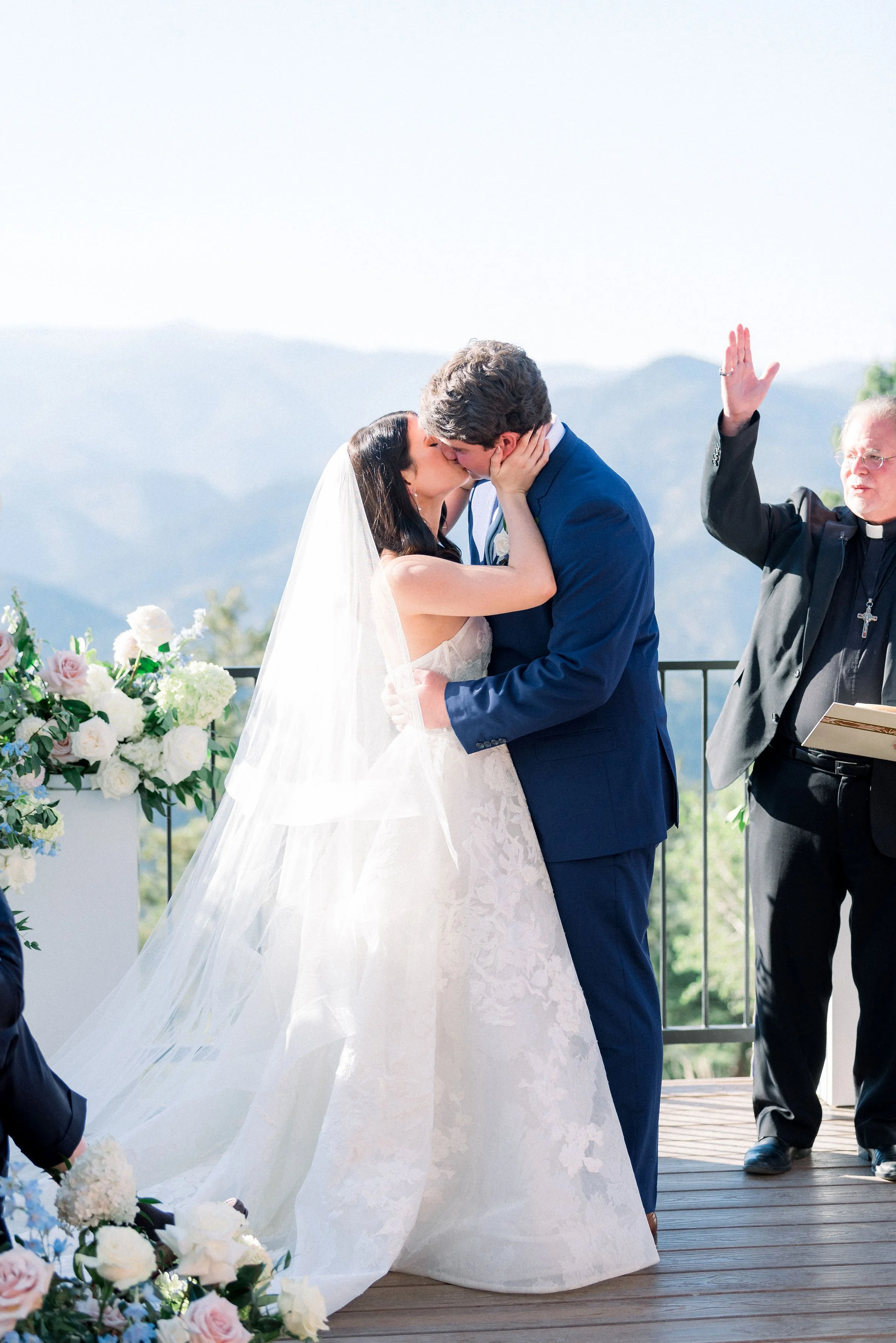 Awesome mountain ceremony views.