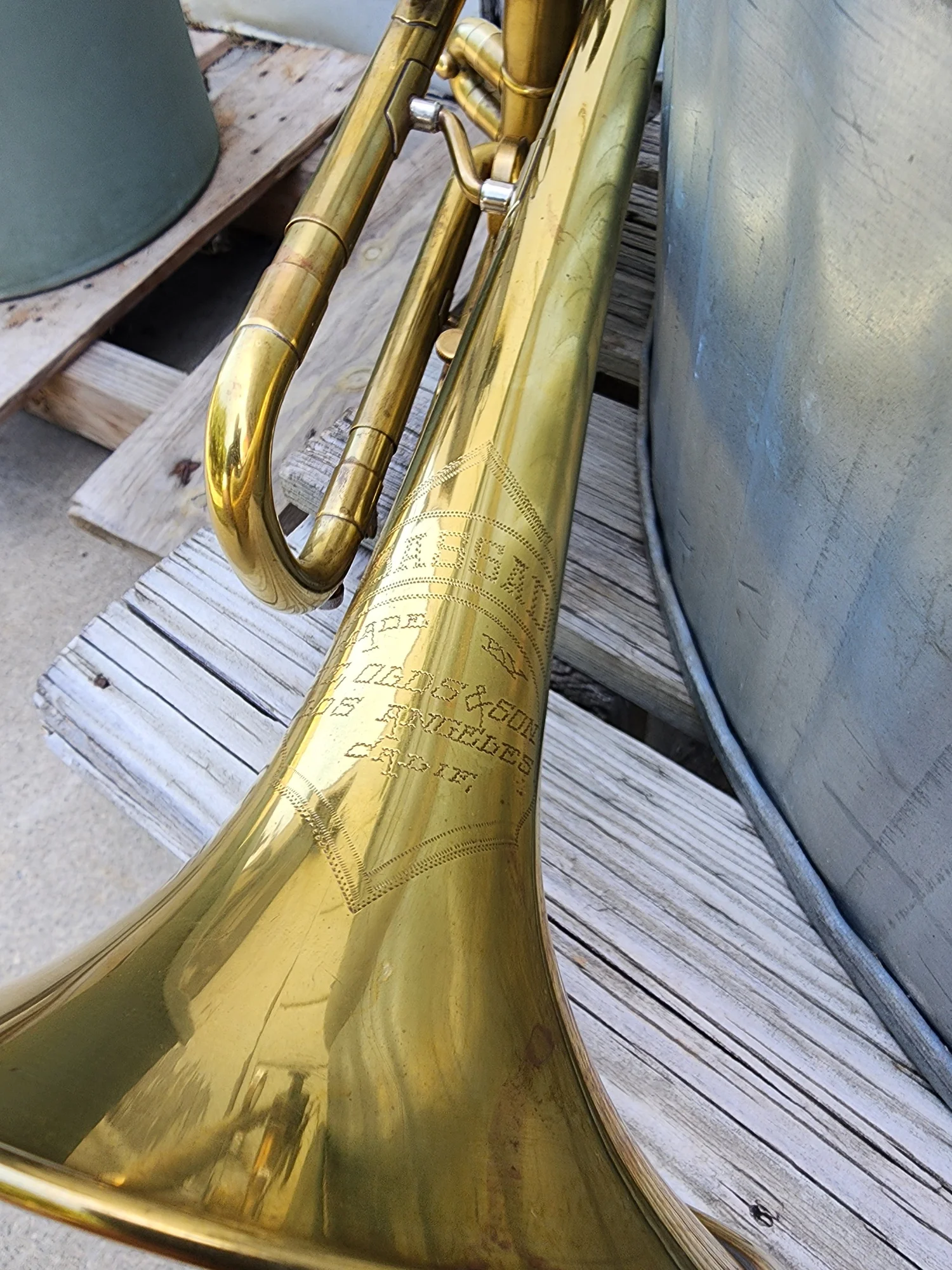 1952 Los Angeles Olds Ambassador Trumpet — Brass Mavens