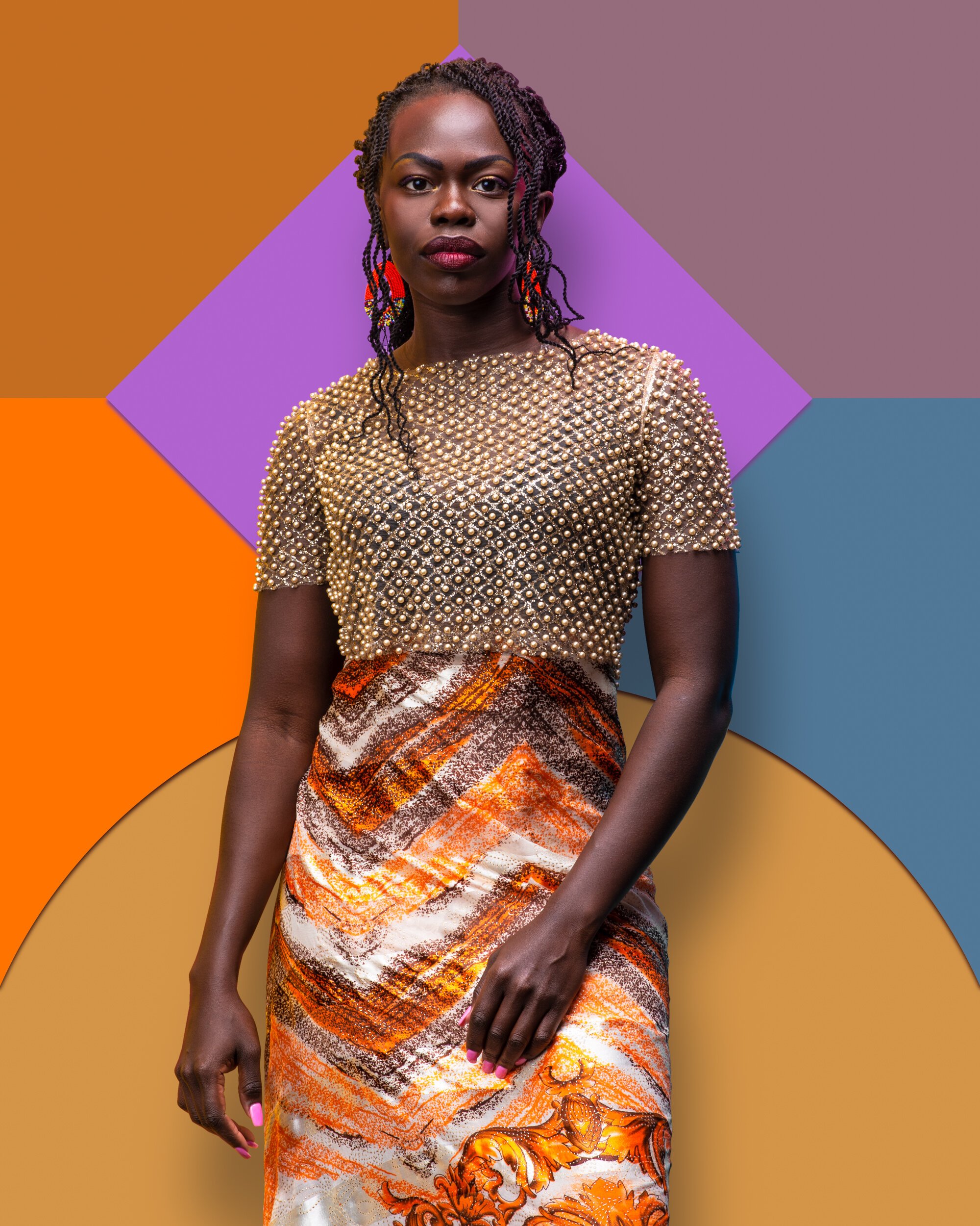 A celebration of individuality: Dennis Gatz's female portrait of Ilham captures the unique beauty and personality of his subject with stunning colors and exceptional lighting