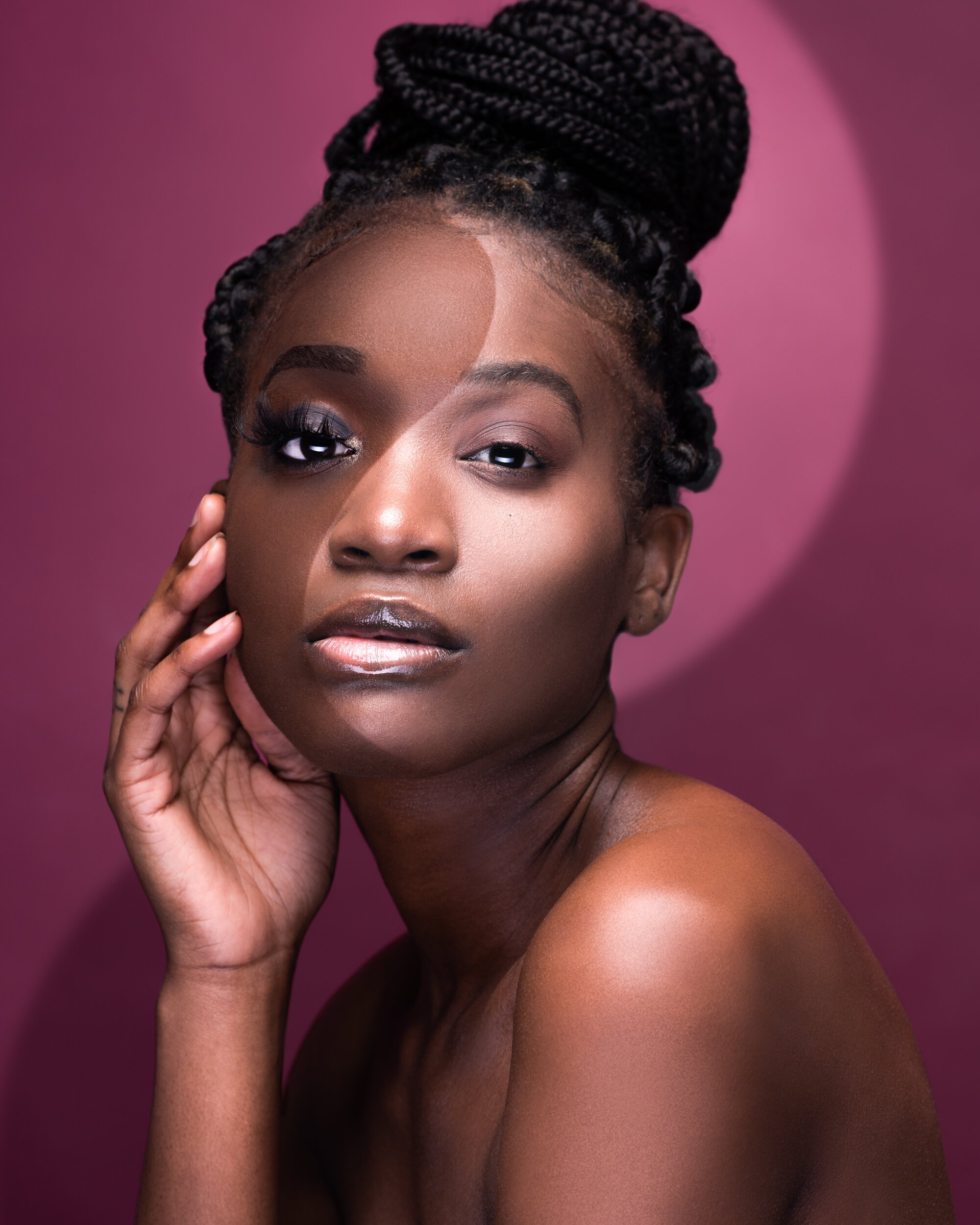 Yin Yang: A beautiful representation: Dennis Gatz's female portrait captures the unique personality and beauty of his subject through expert composition and lighting