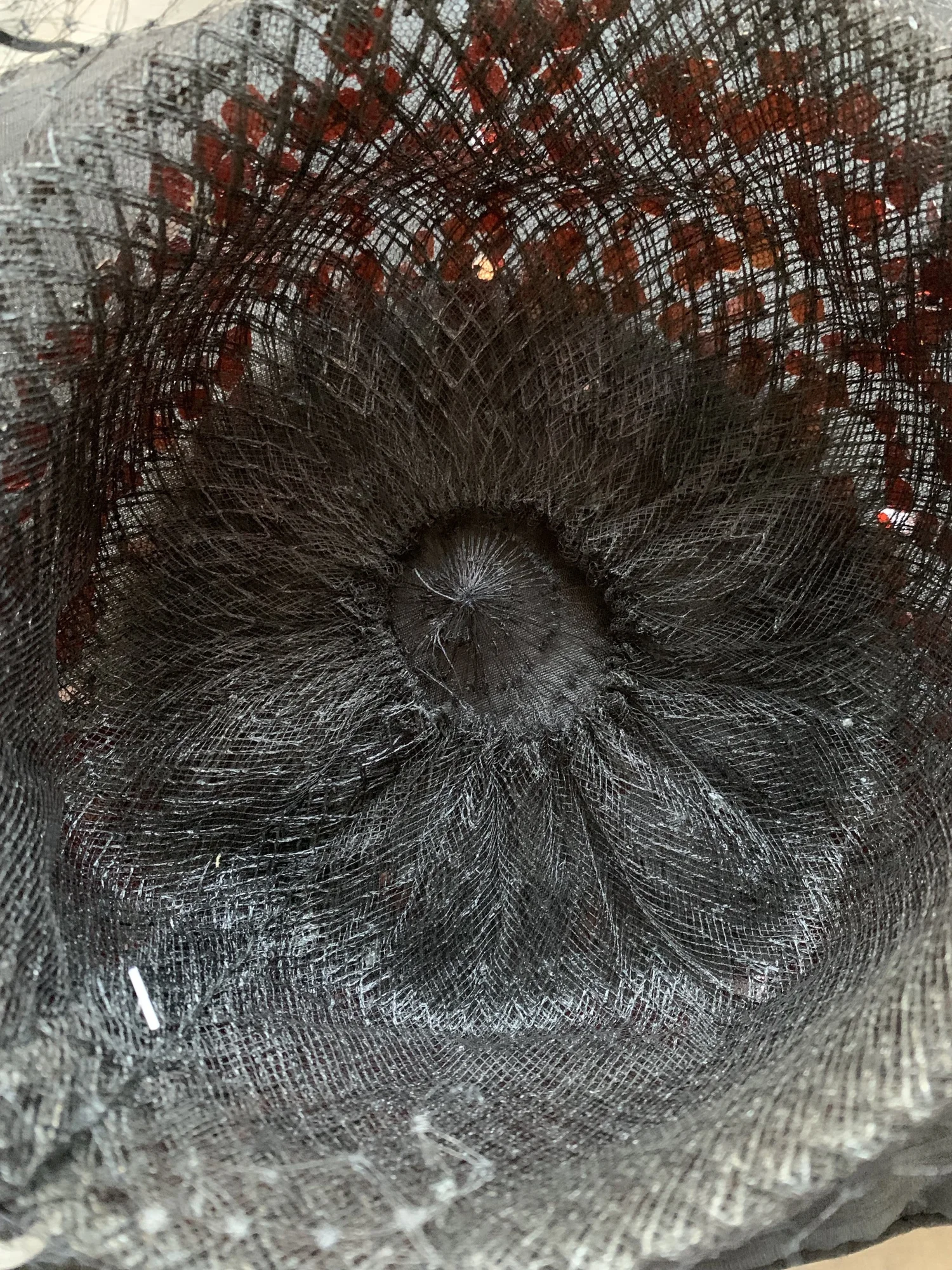 Vintage Tulle Train Art-Deco Rhinestone-Style Pillbox Hat Pillbox Velvet Original Vintage Hats for Women for sale | eBay main image 3
