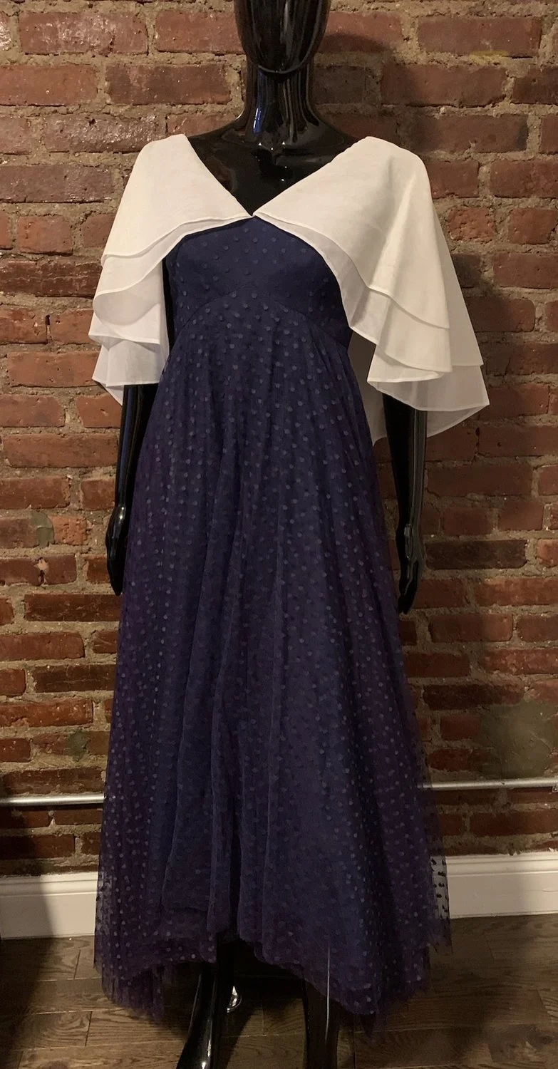 70s Blue Lace Dress w/ White Collar Sunset Blvd Vintage Designer & Vintage Clothing and Accessories Shop 70s Blue Lace Dress w/ White Collar Sunset Blvd Vintage Designer & Vintage Clothing and Accessories Shop