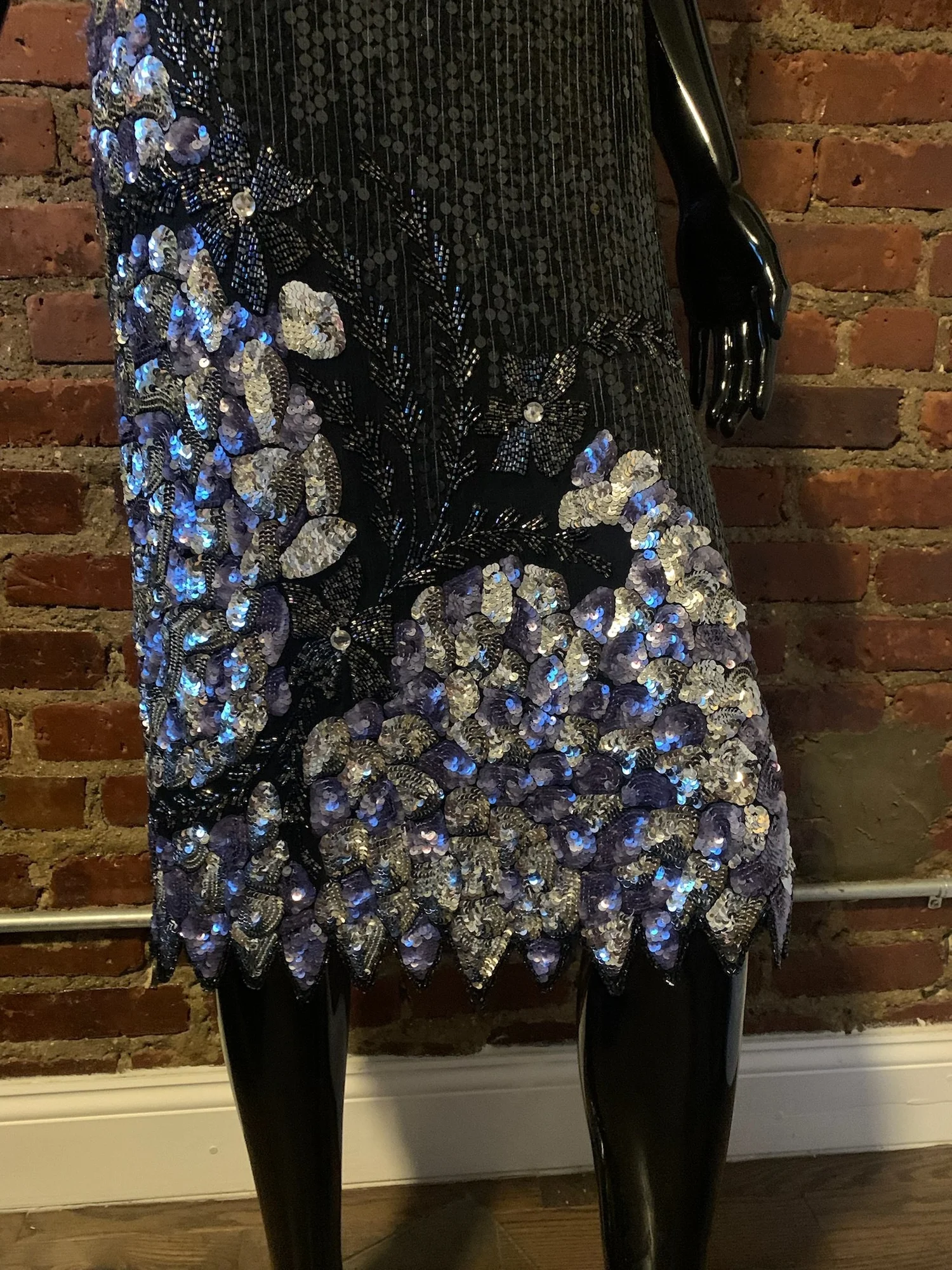 80s Made in India Silk Sequin Dress  Sunset Blvd Vintage Designer & Vintage Clothing and Accessories Shop