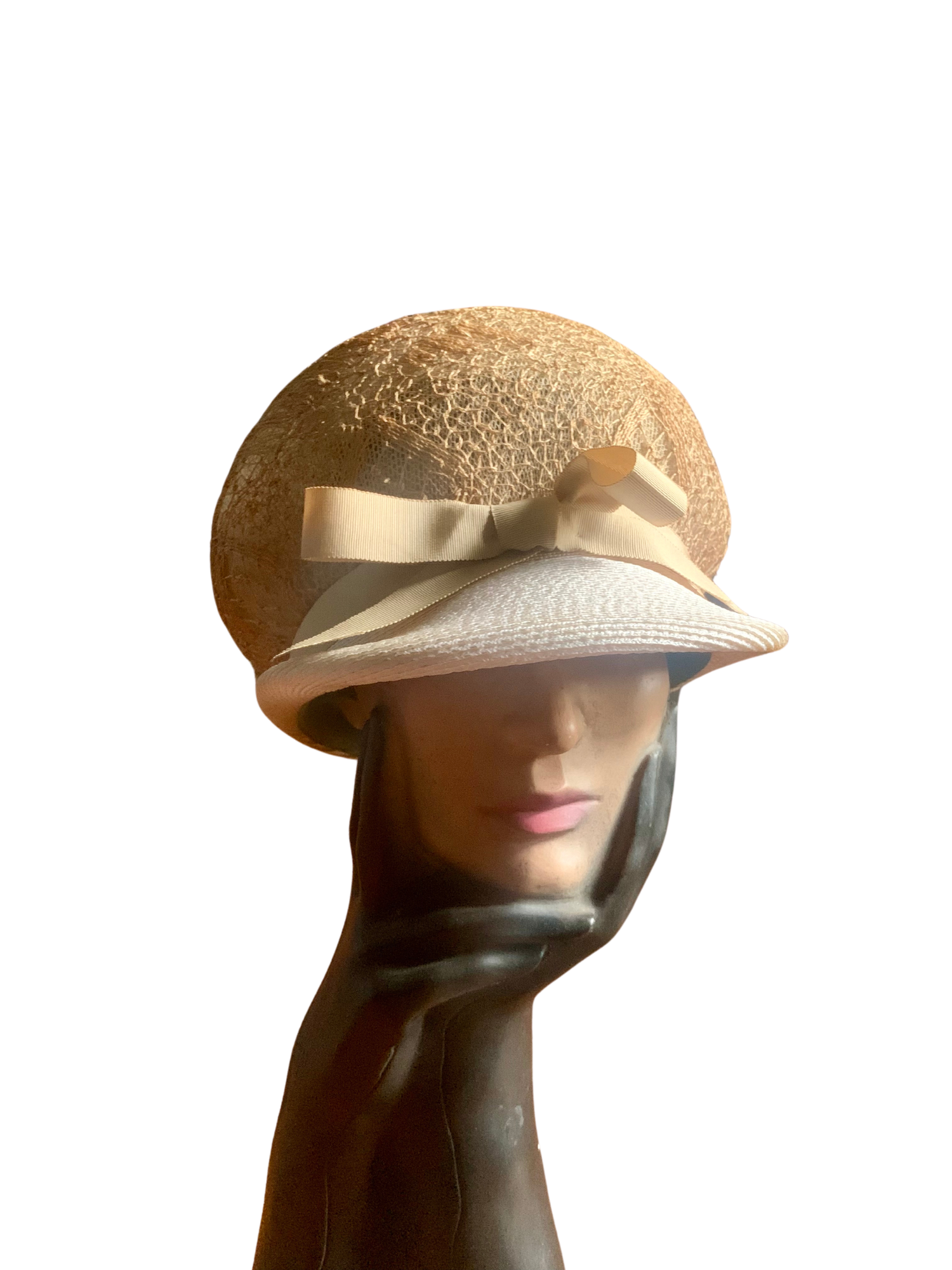 60s Yves Saint Laurent Beige Straw Hat w/ Bow — Sunset Blvd  display picture 1