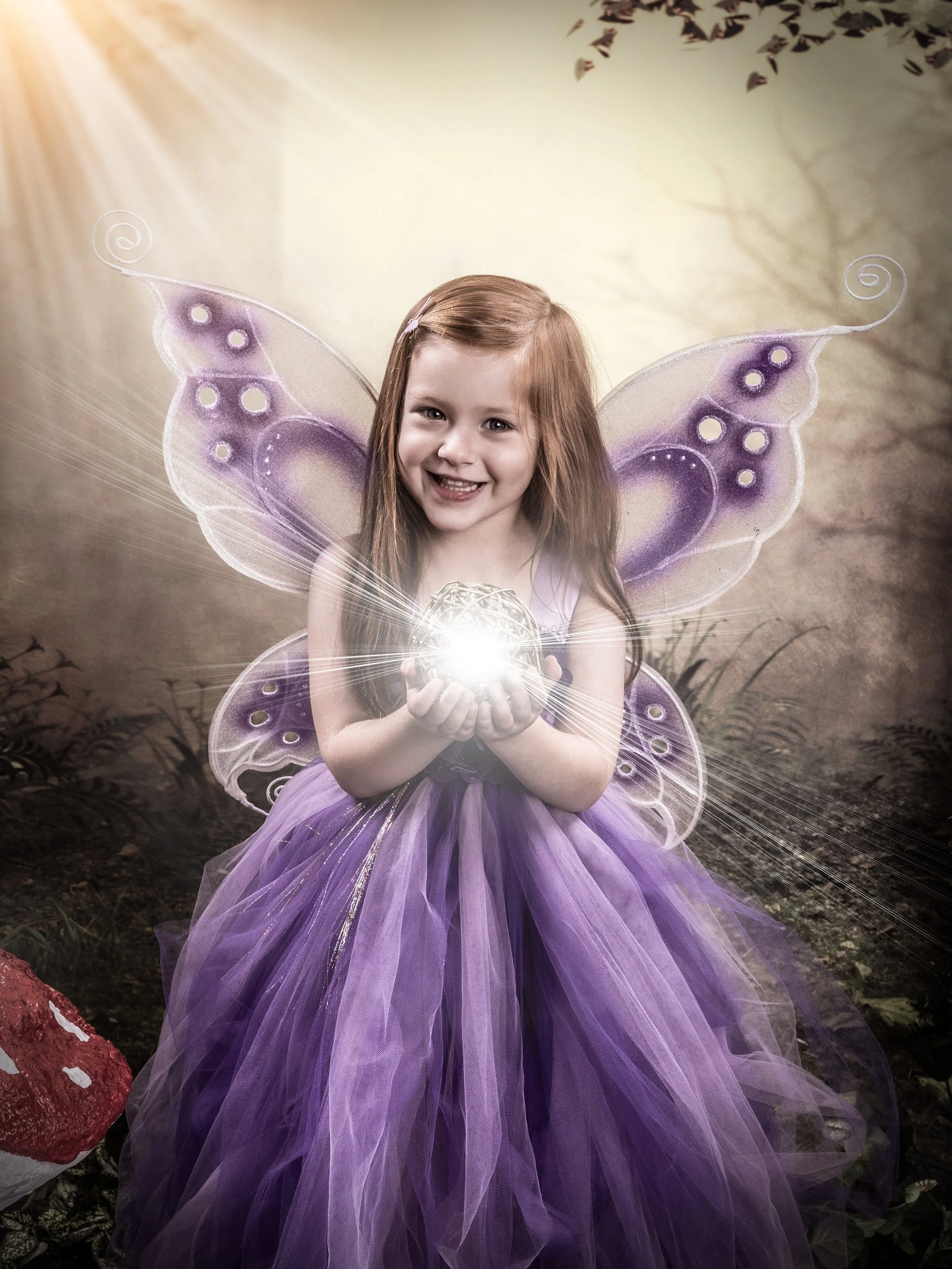 Fairy portrait session photographed at Studio Q Photography in Vancouver WA.