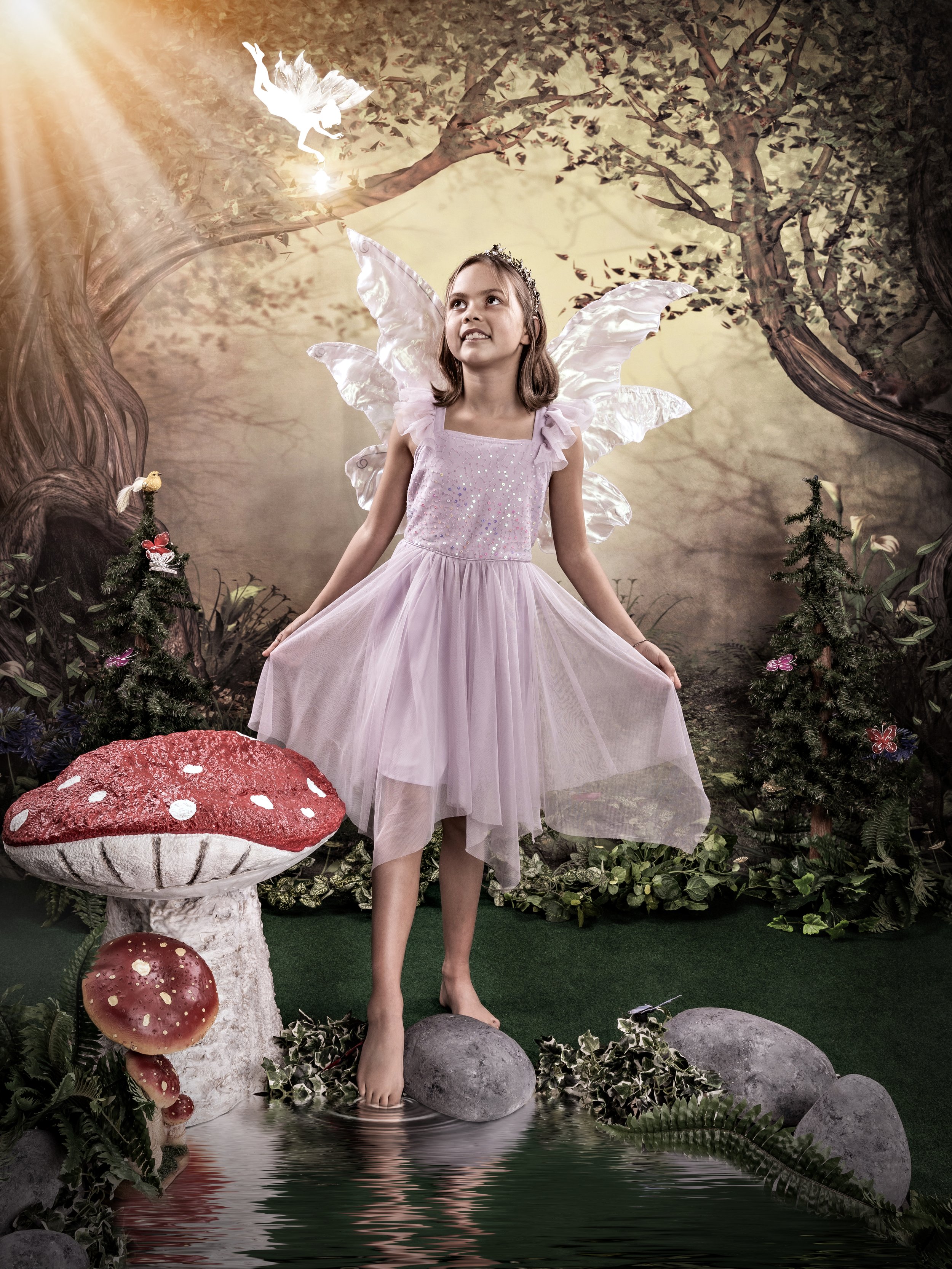 Fairy portrait session photographed at Studio Q Photography in Vancouver WA.